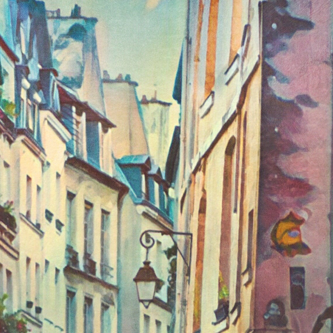 Le Marais Paris France Charming Old Street Retro Travel Poster - Image 4