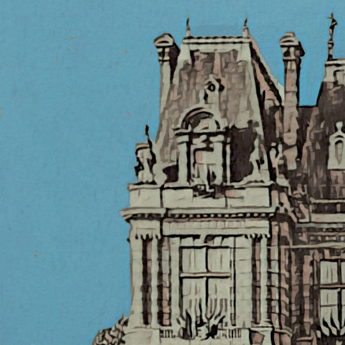 Versailles Poster City Hall By Alecse Limited Edition Versailles Print French Travel Poster French Gallery Wall Print Of Versailles - Image 4
