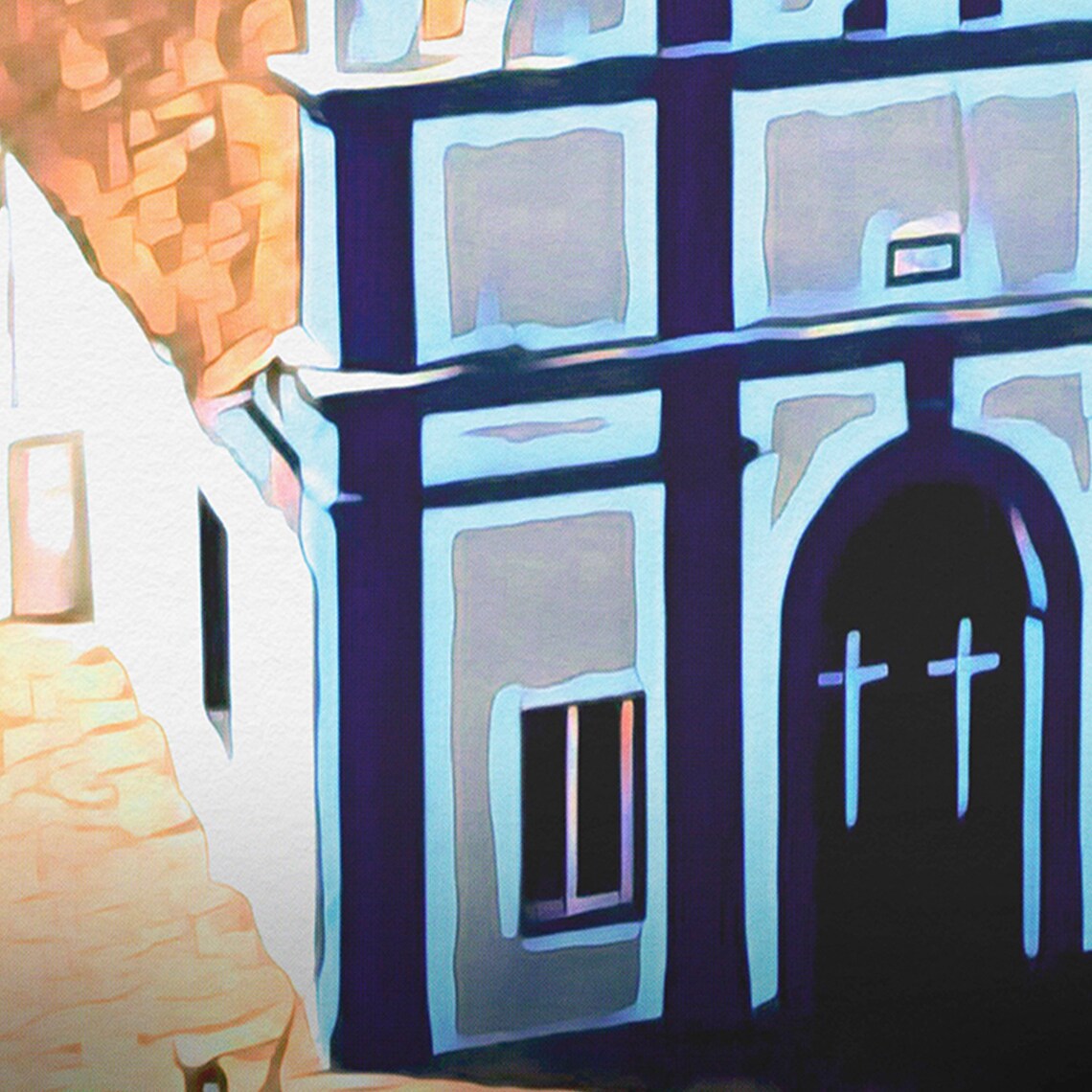 Siridao Goa Village Church Colonial Chapel Travel Poster India - Image 4