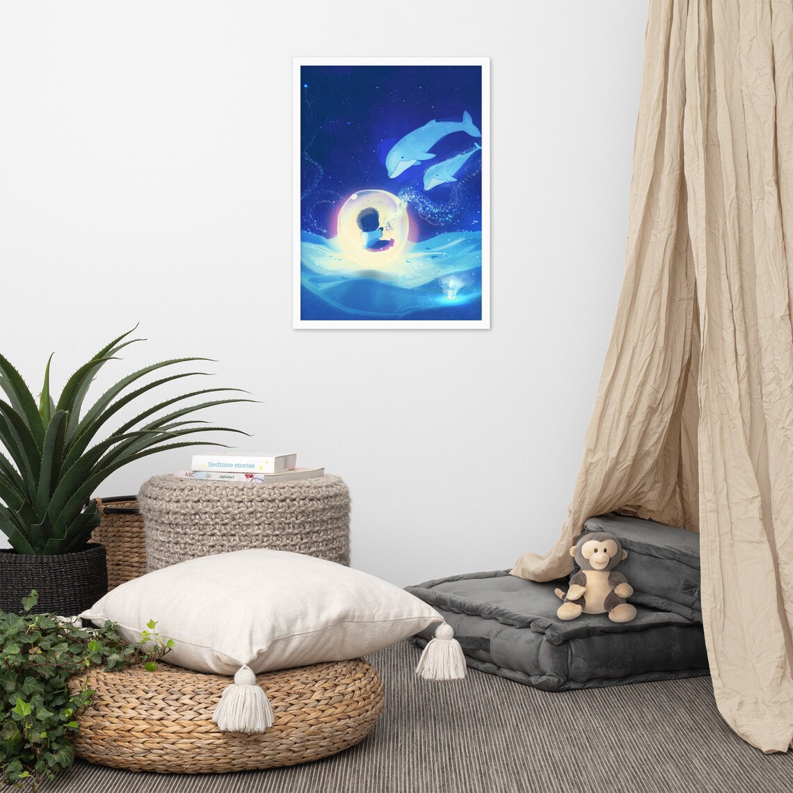 Children Light Colorful Poster, Nursery Decor - Image 3