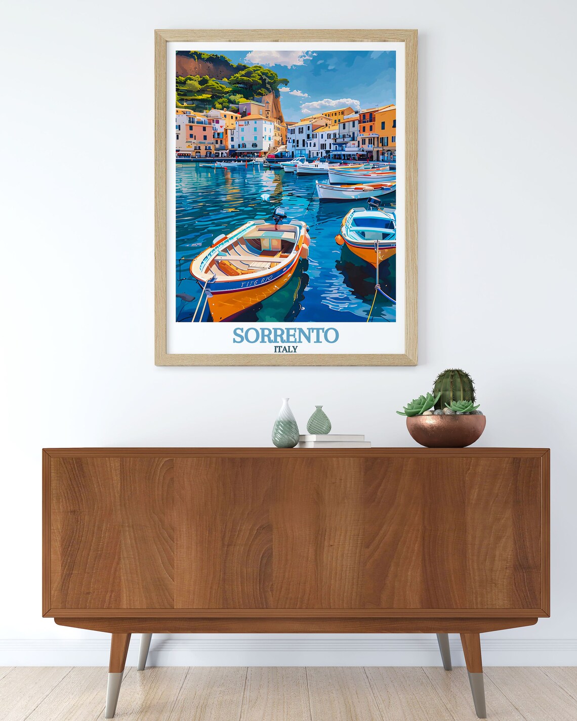 Sorrento Marina Grande Travel Poster, Italy - Image 3