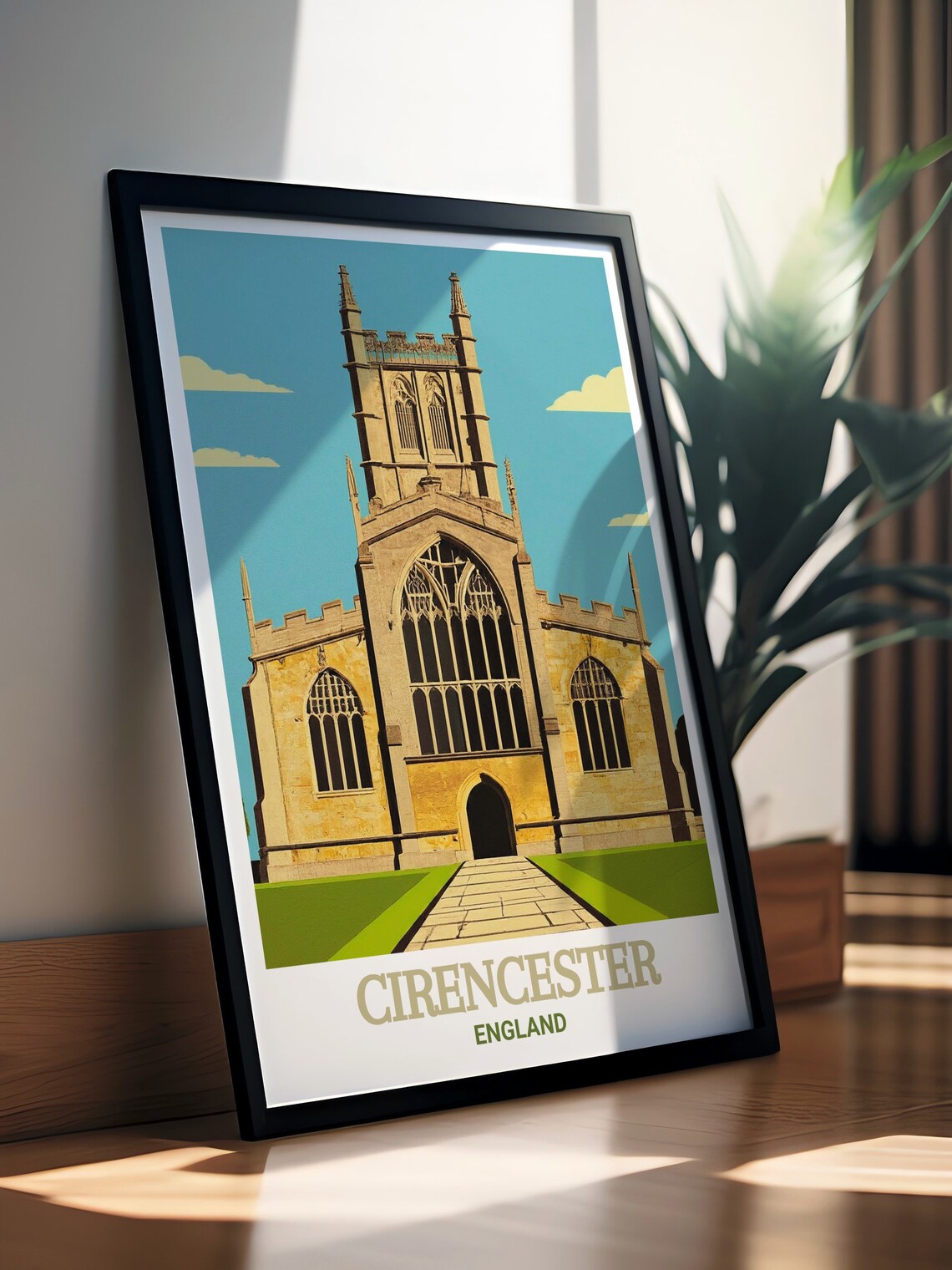 St John Baptist Church Cirencester Cotswolds England Travel Poster - Image 2