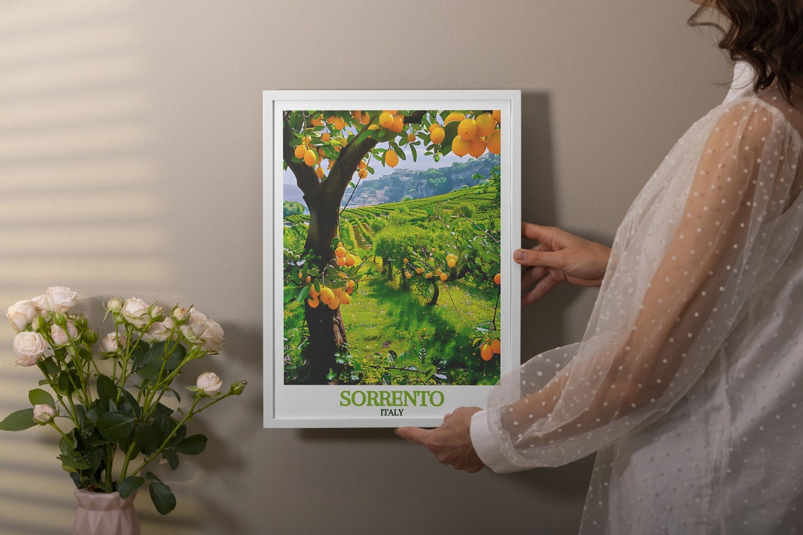 Sorrento Travel Poster Hills Of Sorrento Peninsula Travel Poster Sorrento Art Print Sorrento Wall Art And Travel Prints - Image 2