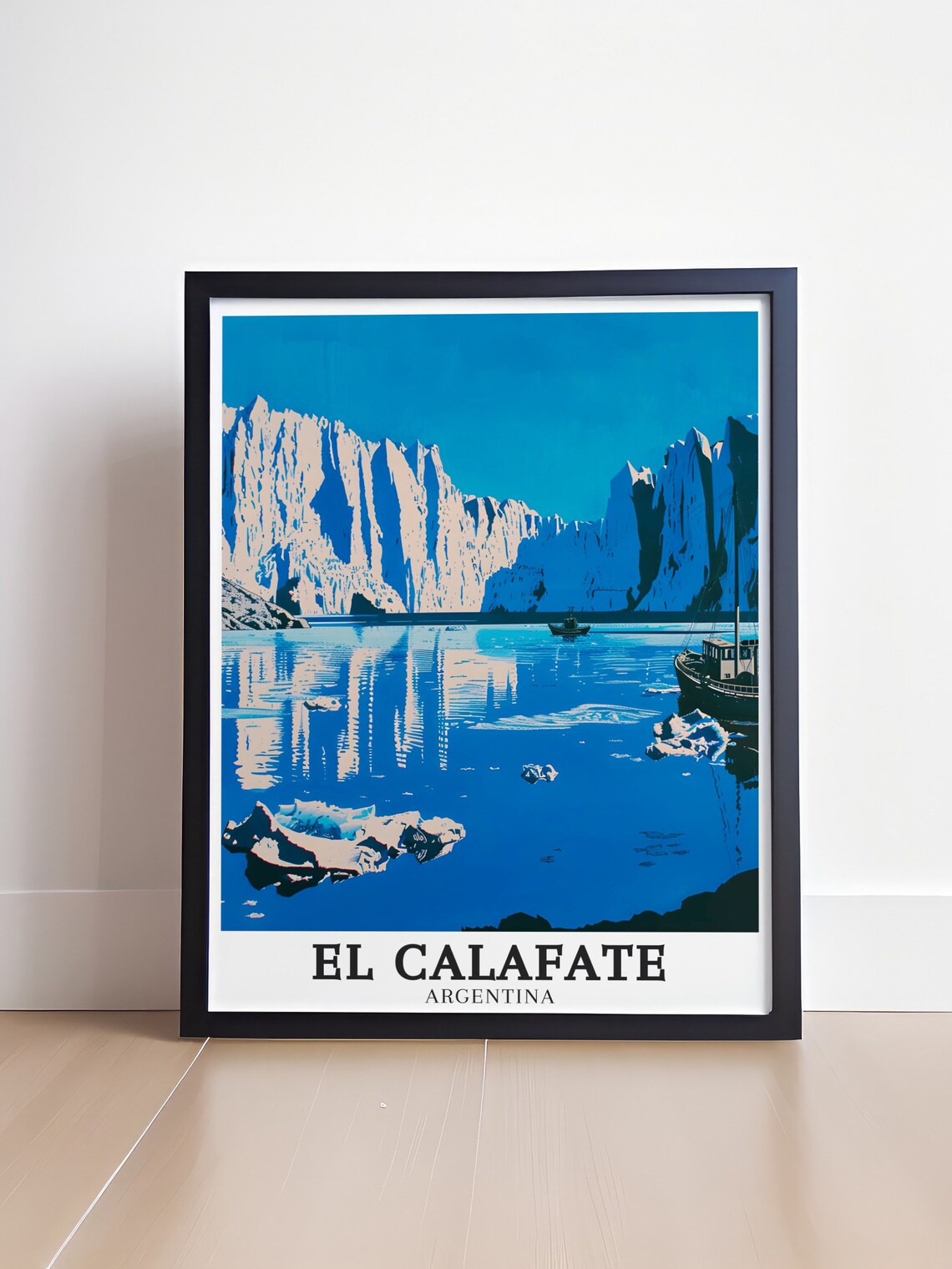 El Calafate Perito Moreno Glacier Voyage Boat Argentina Poster - Image 4