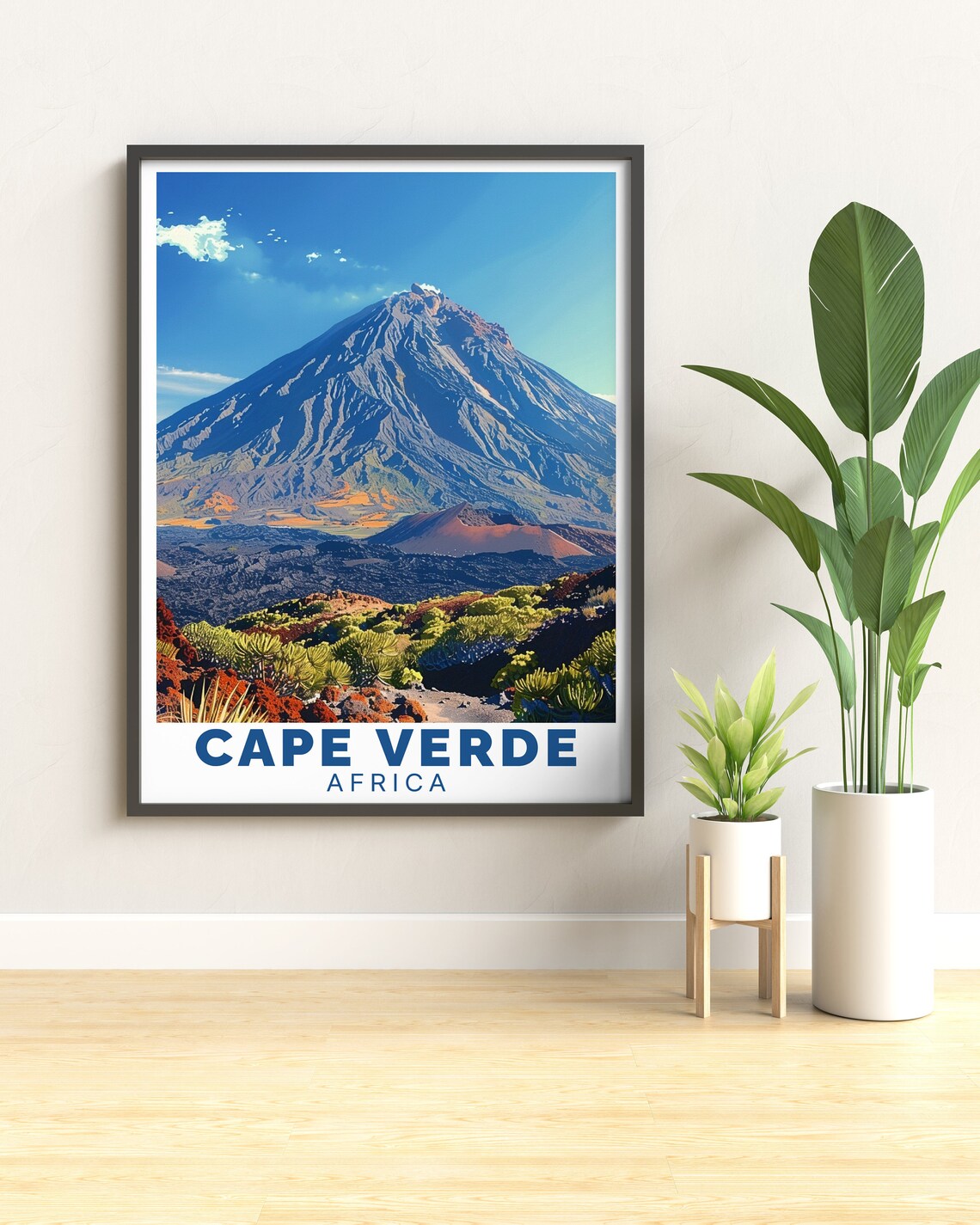 Cape Verde Poster, Poco Do Fogo Volcanic Landscape - Image 2