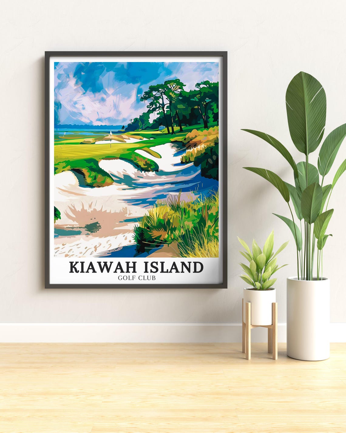 Kiawah Island Golf Club Coastal Course Bunkers Ocean View Golf Poster - Image 2