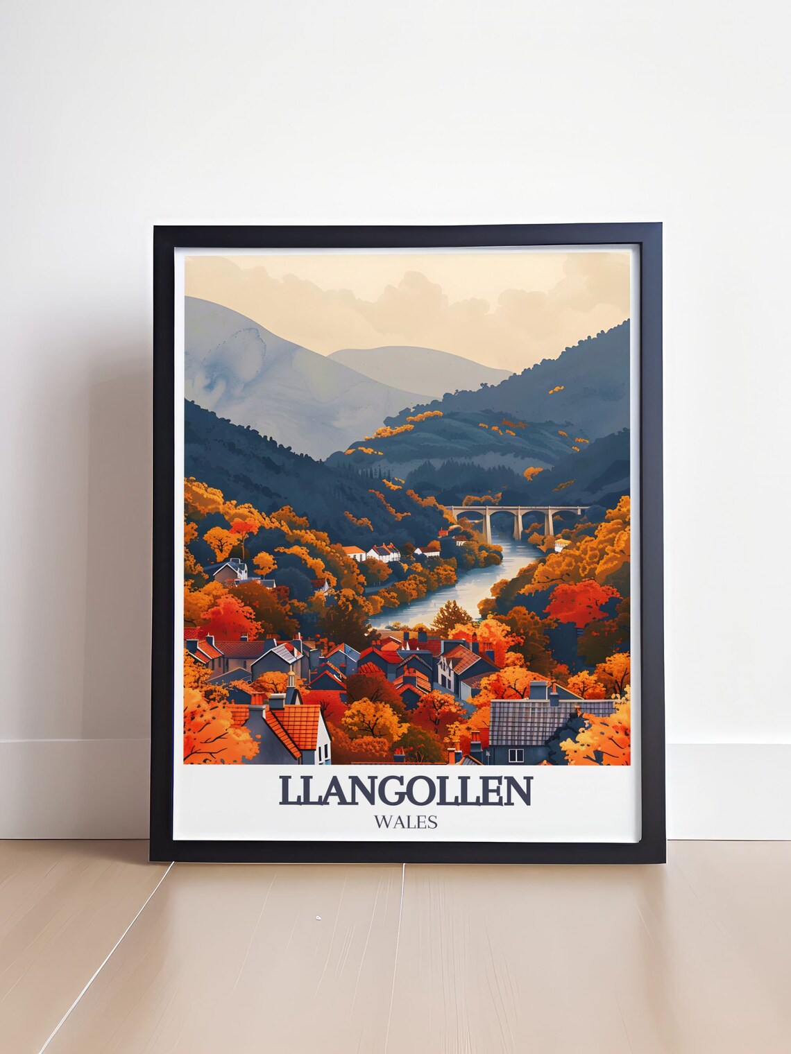 Llangollen Poster, Pontcysyllte Aqueduct Travel Print - Image 4
