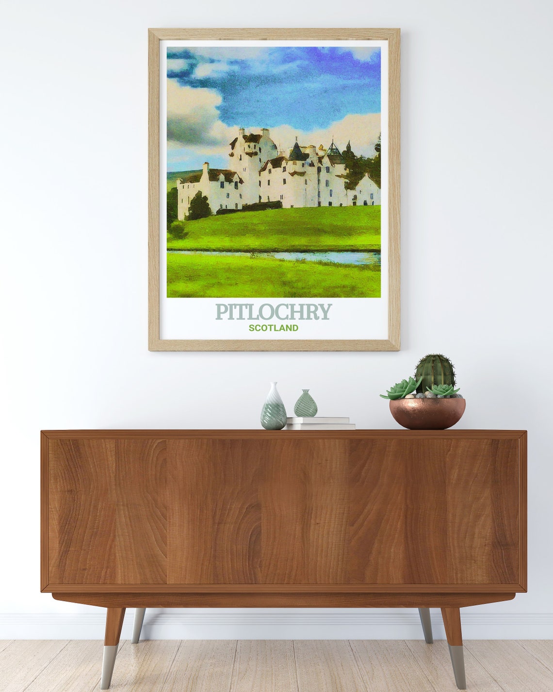 Blair Castle Pitlochry Scotland Historic Castle Travel Poster - Image 3