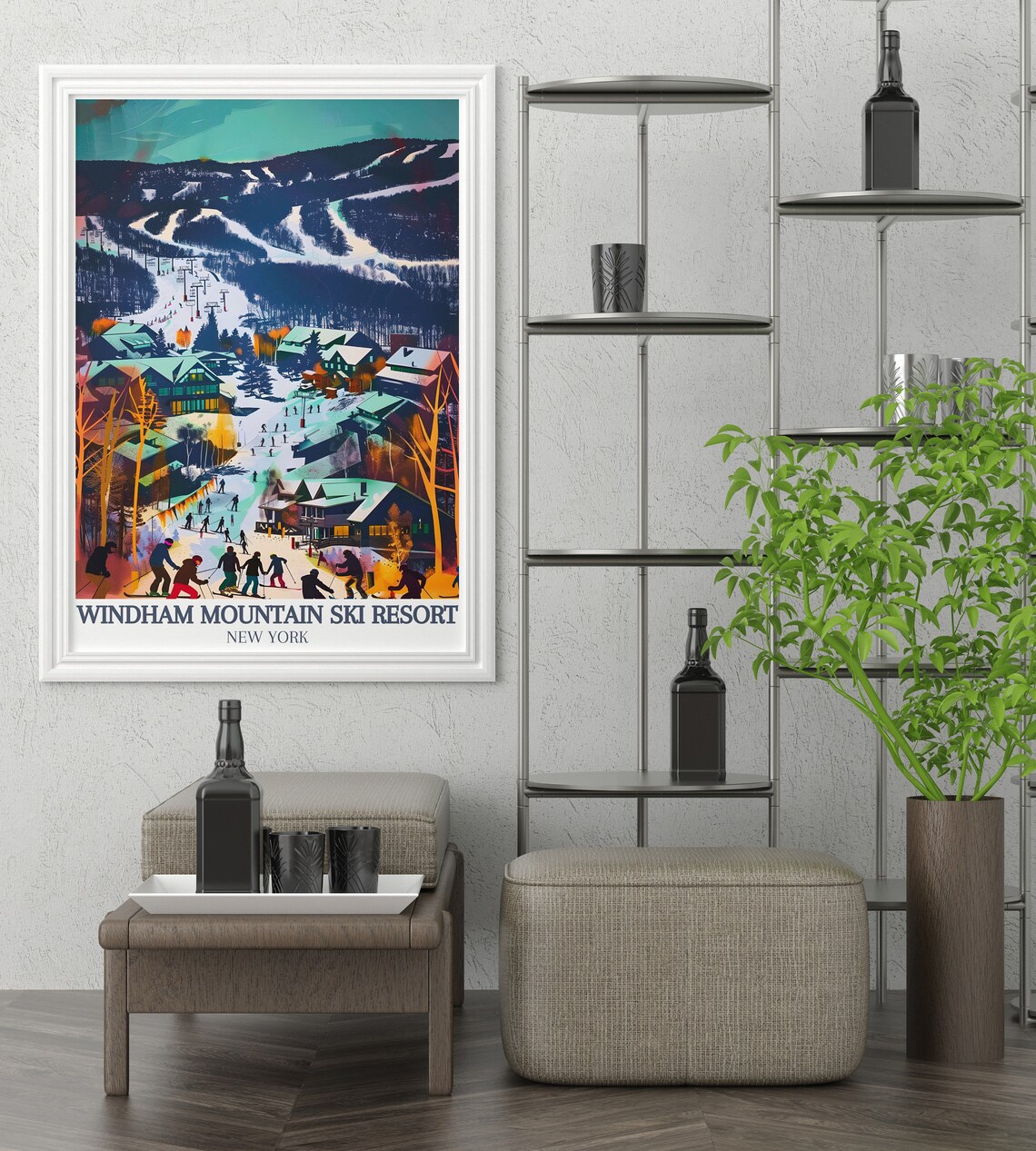 Windham Mountain Resort Travel Poster, Catskill Mountains - Image 2