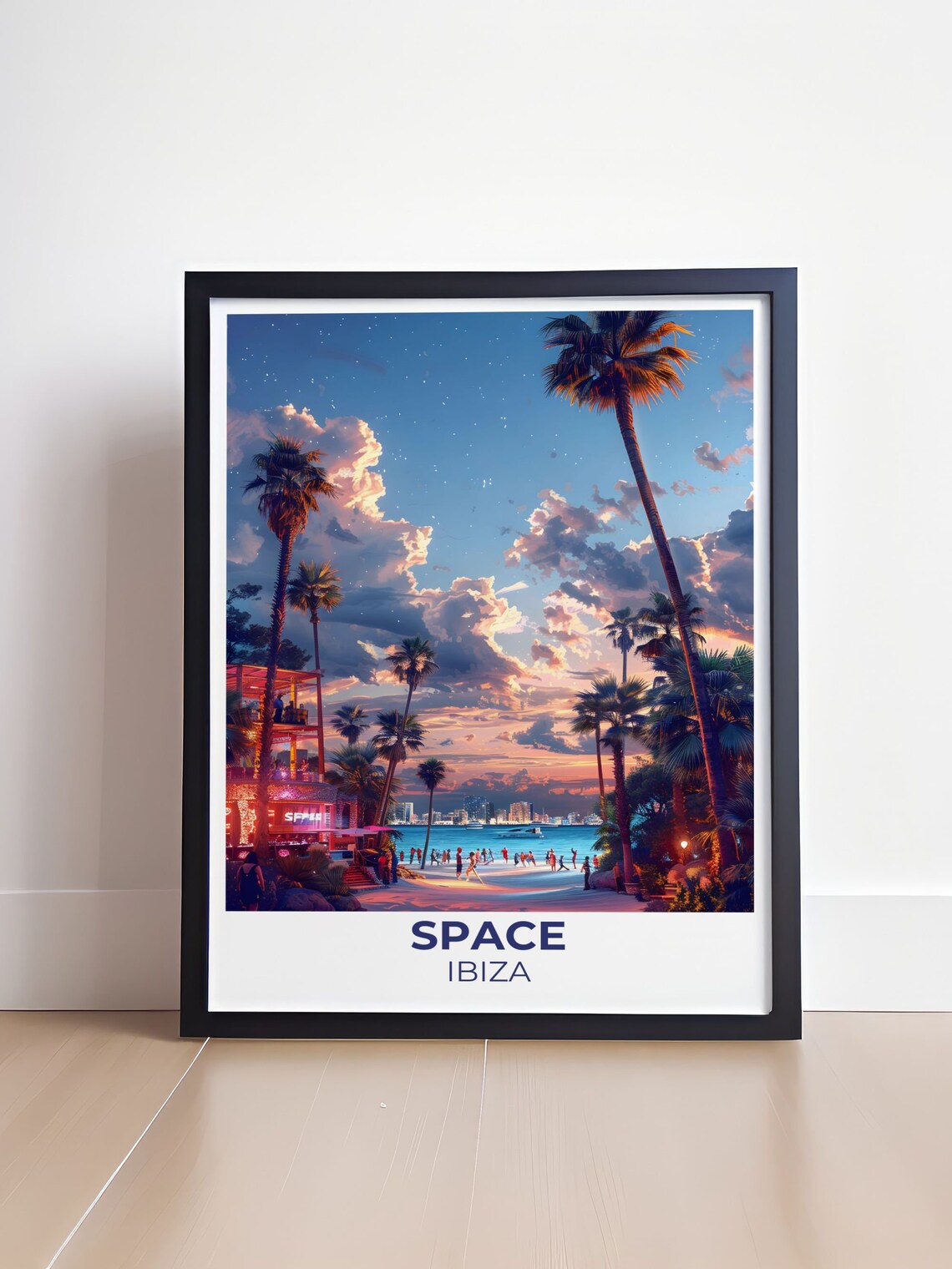Ibiza Party Vibe Travel Poster, Space Nightclub - Image 4