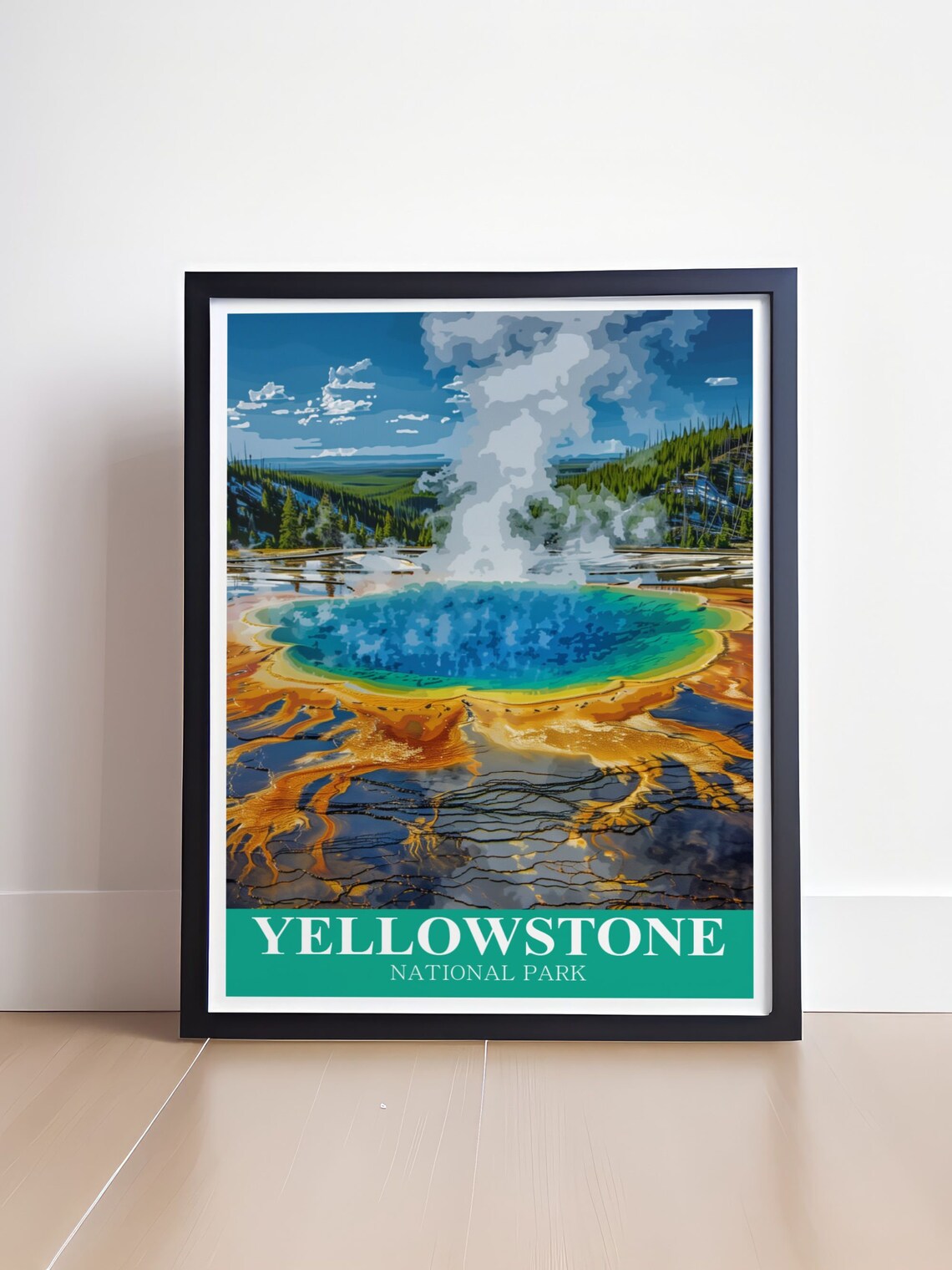 Yellowstone National Park Grand Prismatic Spring Colors Poster - Image 2