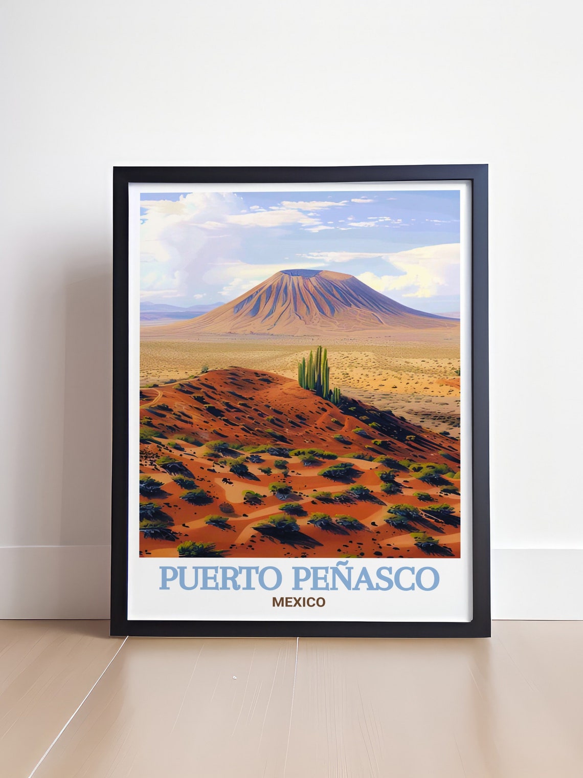 Puerto Penasco El Pinacate Volcano Mexico Desert Travel Poster - Image 4