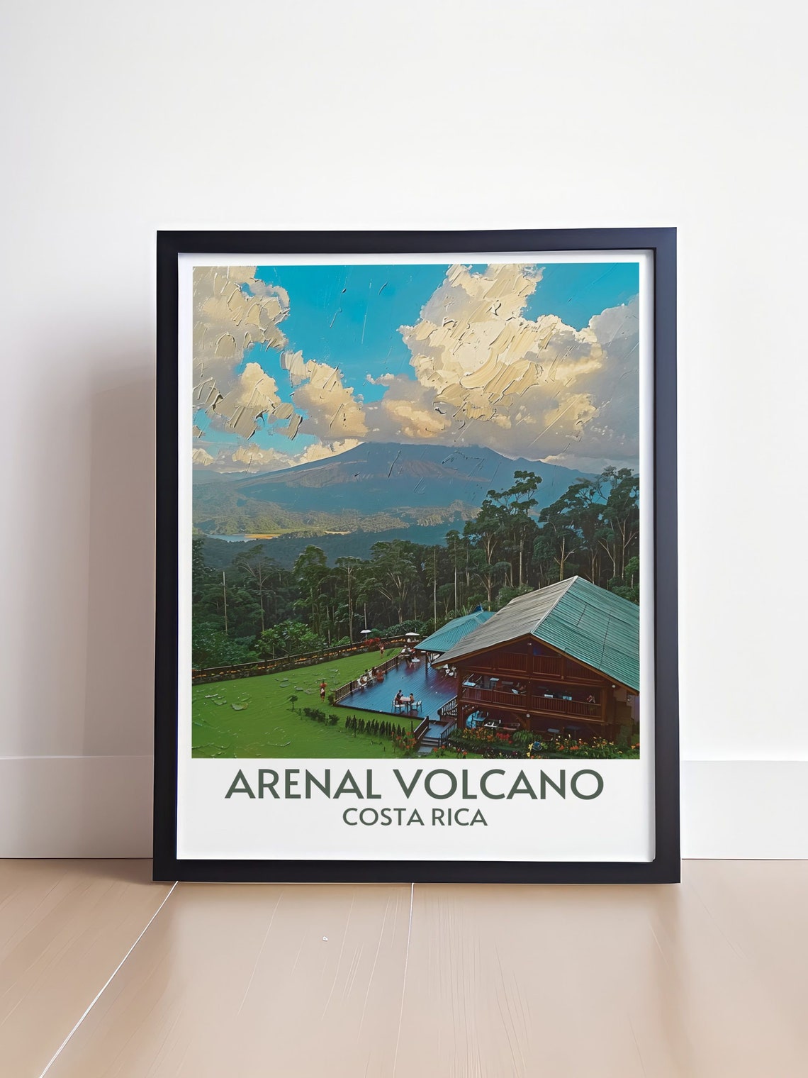 Arenal Volcano Costa Rica Lodge Tropical Rainforest View Poster