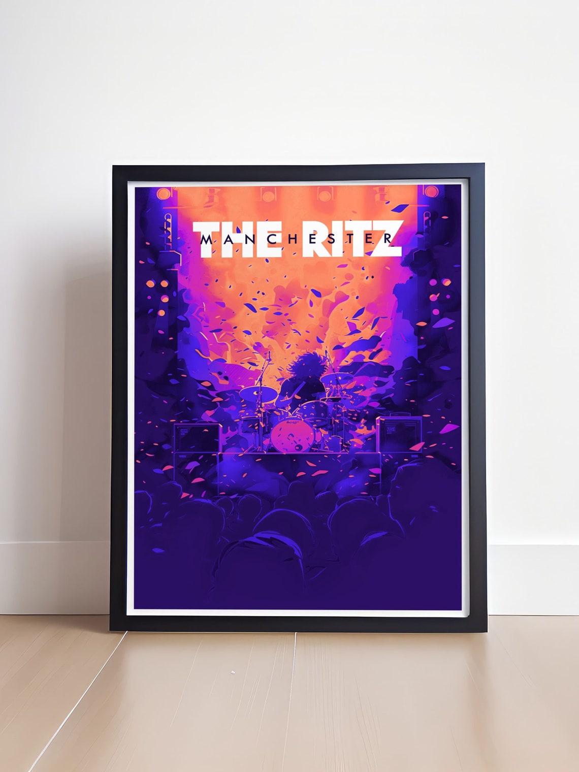 The Ritz Manchester Live Gig Drummer Crowd Music Concert Art Poster - Image 4