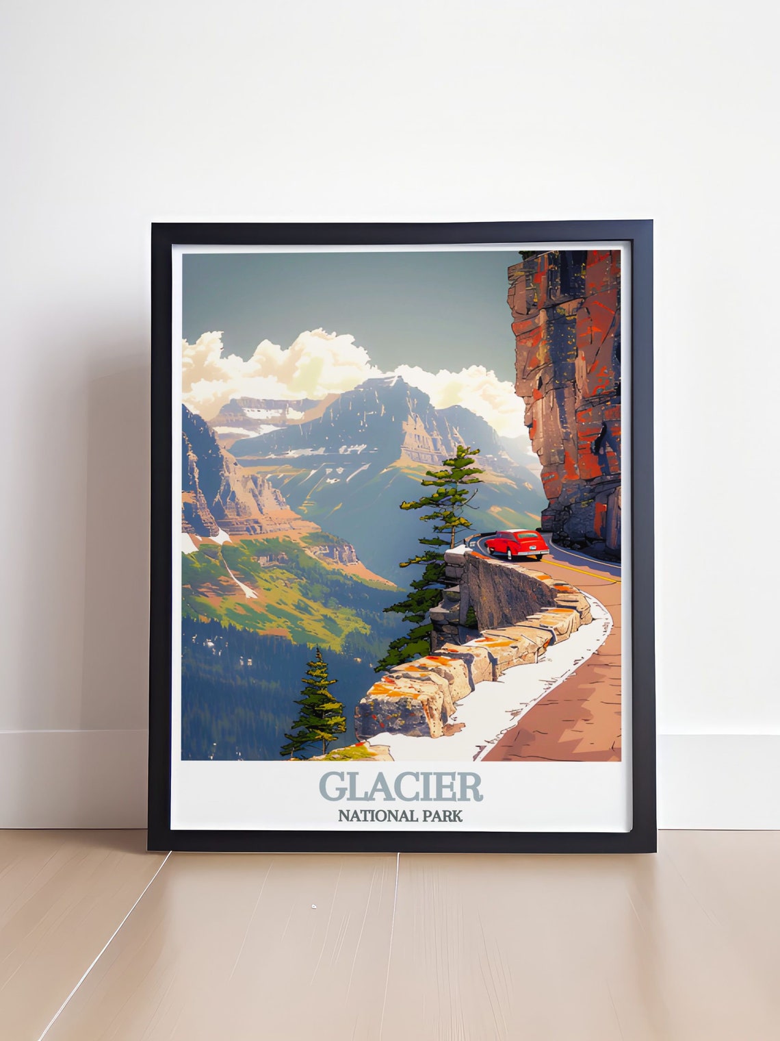 Glacier National Park Going to the Sun Road Mountain Drive Poster - Image 4