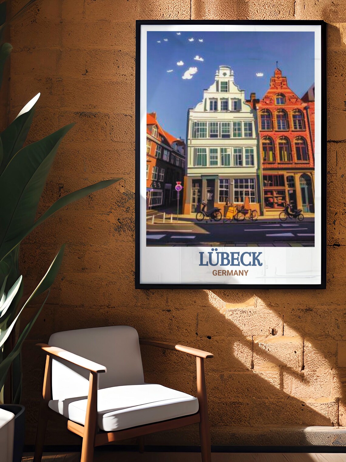 Lubeck Germany Buddenbrook House Historic Street View Poster - Image 2