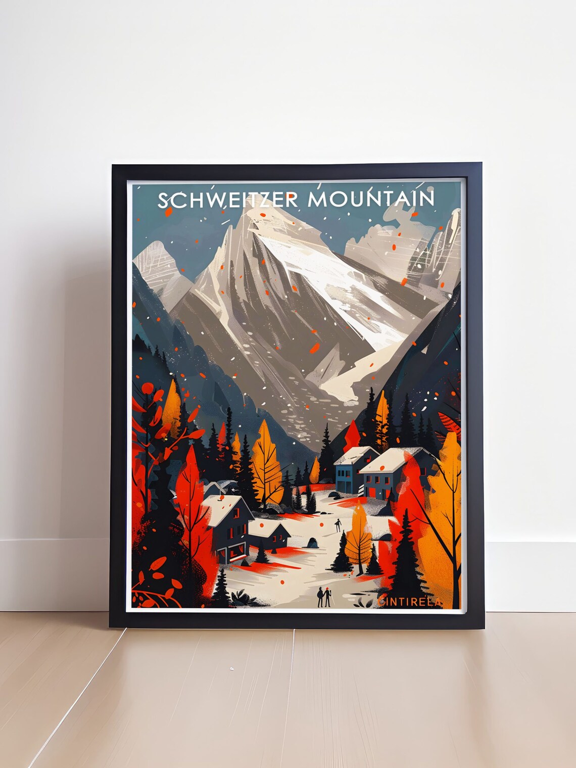Schweitzer Mountain Travel Poster, Idaho Ski Resort - Image 4