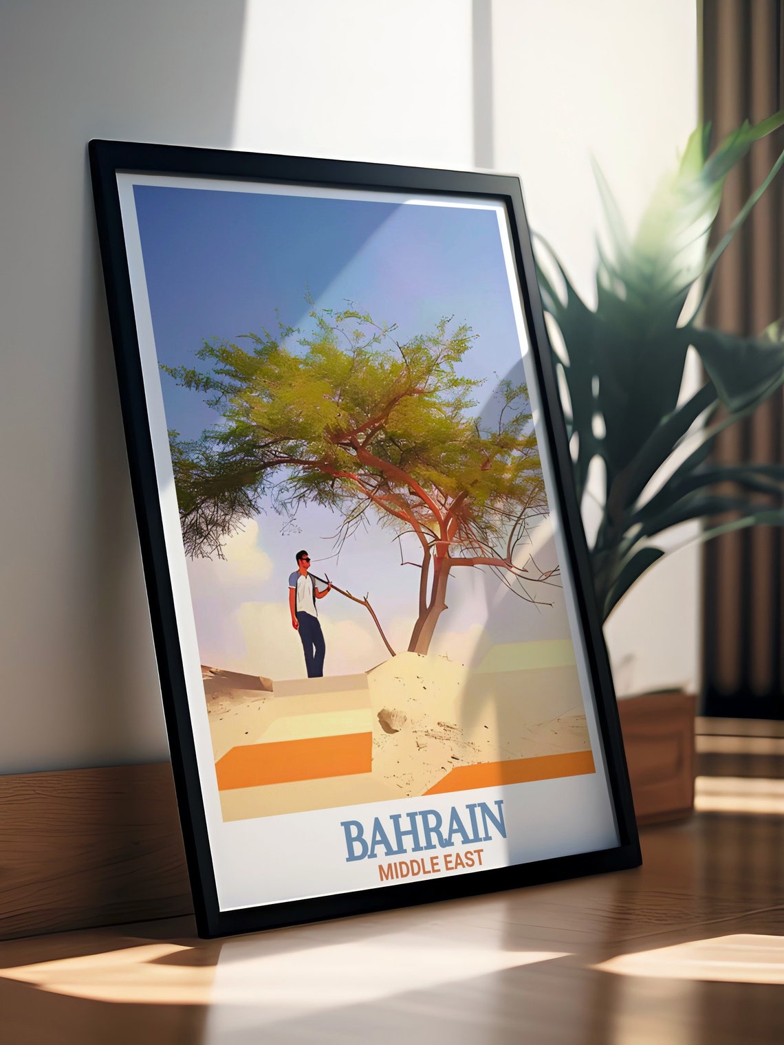 Bahrain Tree Of Life Travel Poster - Image 2