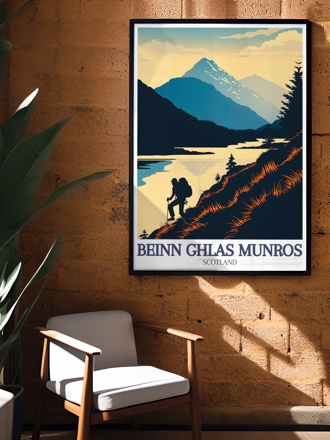 Beinn Ghlas Travel Print Beinn Ghlas And Ben Lawers Loch Tay Vintage Decor Ben Lawers Loch Tay Travel Posters - Image 2