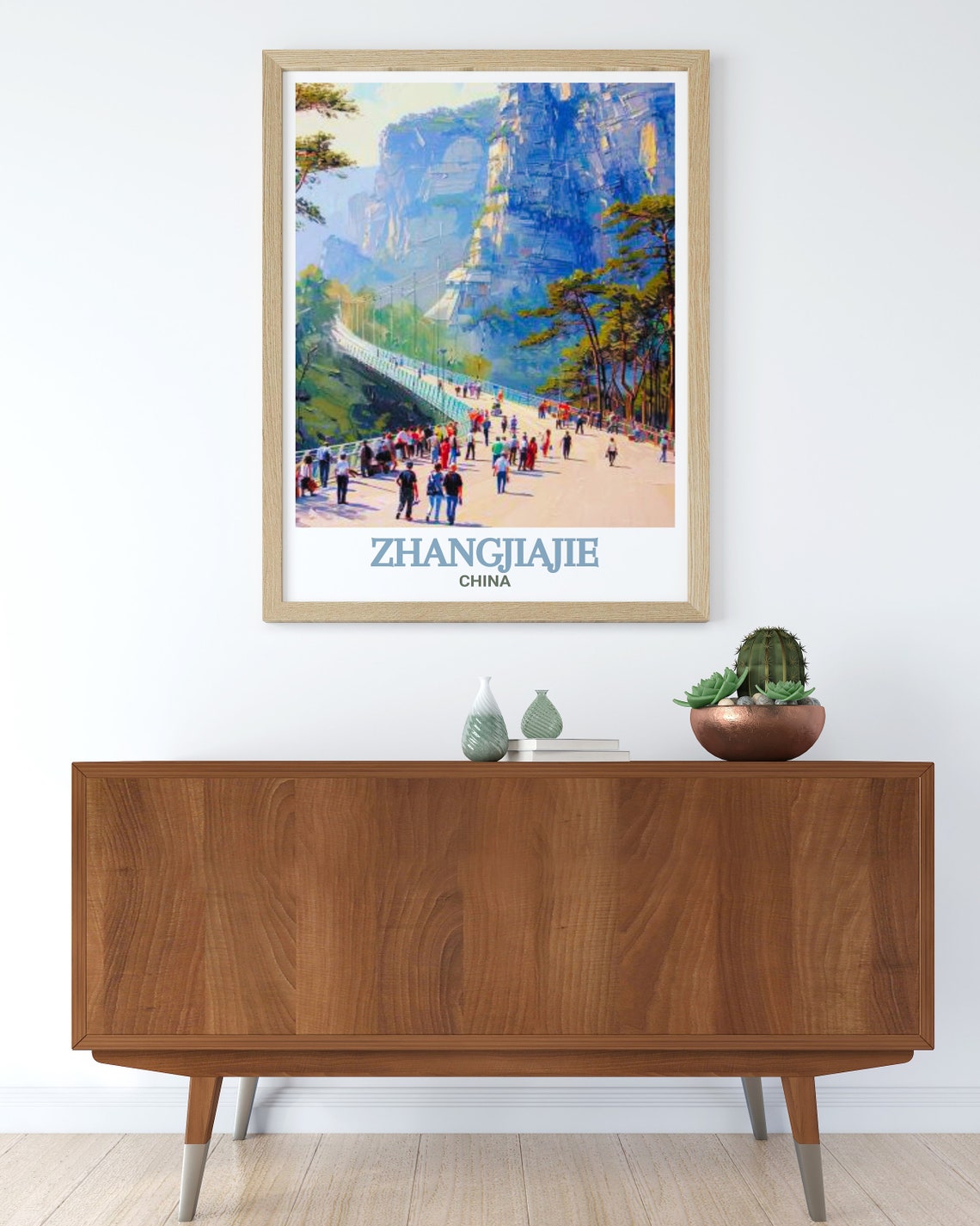Zhangjiajie Art Glass Bridge Of Zhangjiajie Grand Canyon Poster Glass Bridge Of Zhangjiajie Grand Canyon Print Zhangjiajie Poster - Image 4