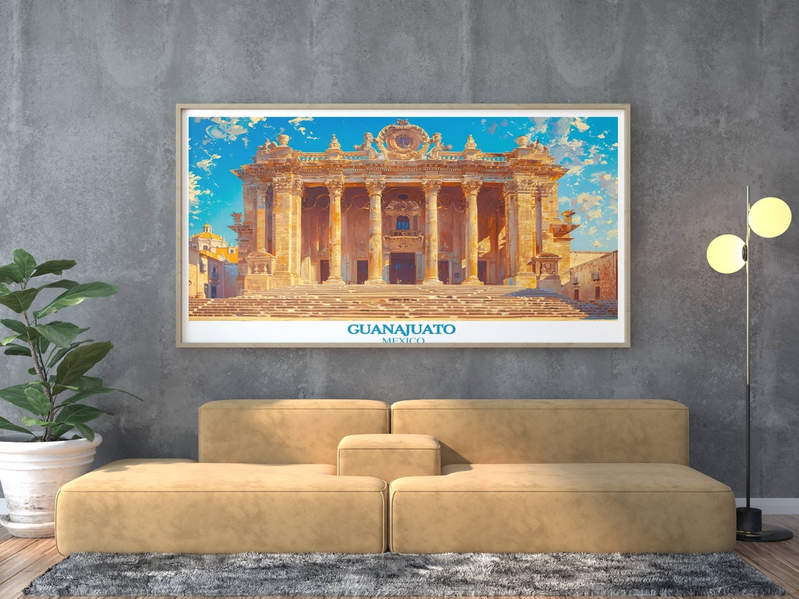 Guanajuato Mexico Juarez Theater Colonial Facade Travel Poster - Image 2