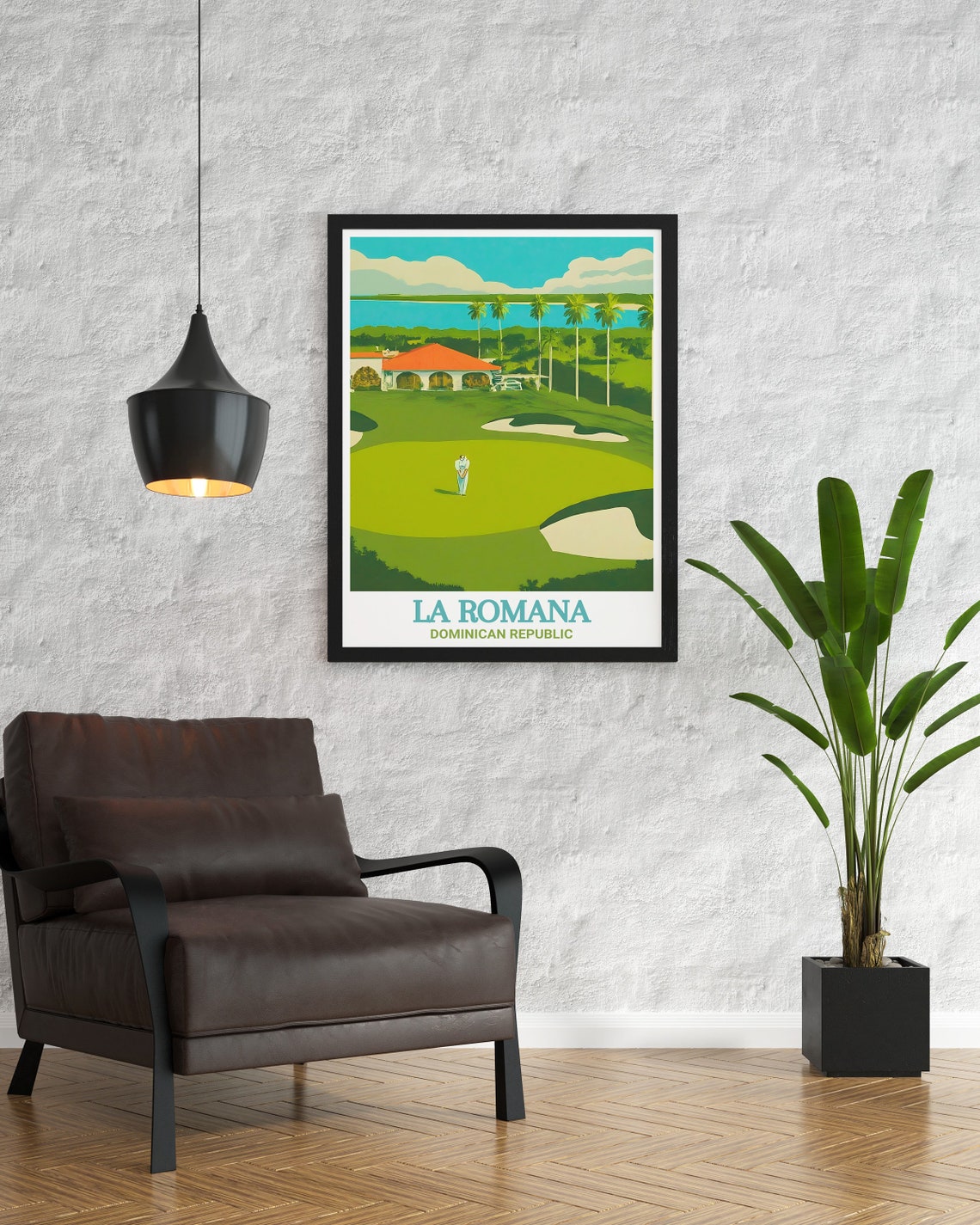 La Romana Travel Art Collection Teeth Of The Dog Golf Travel Posters Caribbean Cultural Decor Teeth Of The Dog Golf Wall Art - Image 2