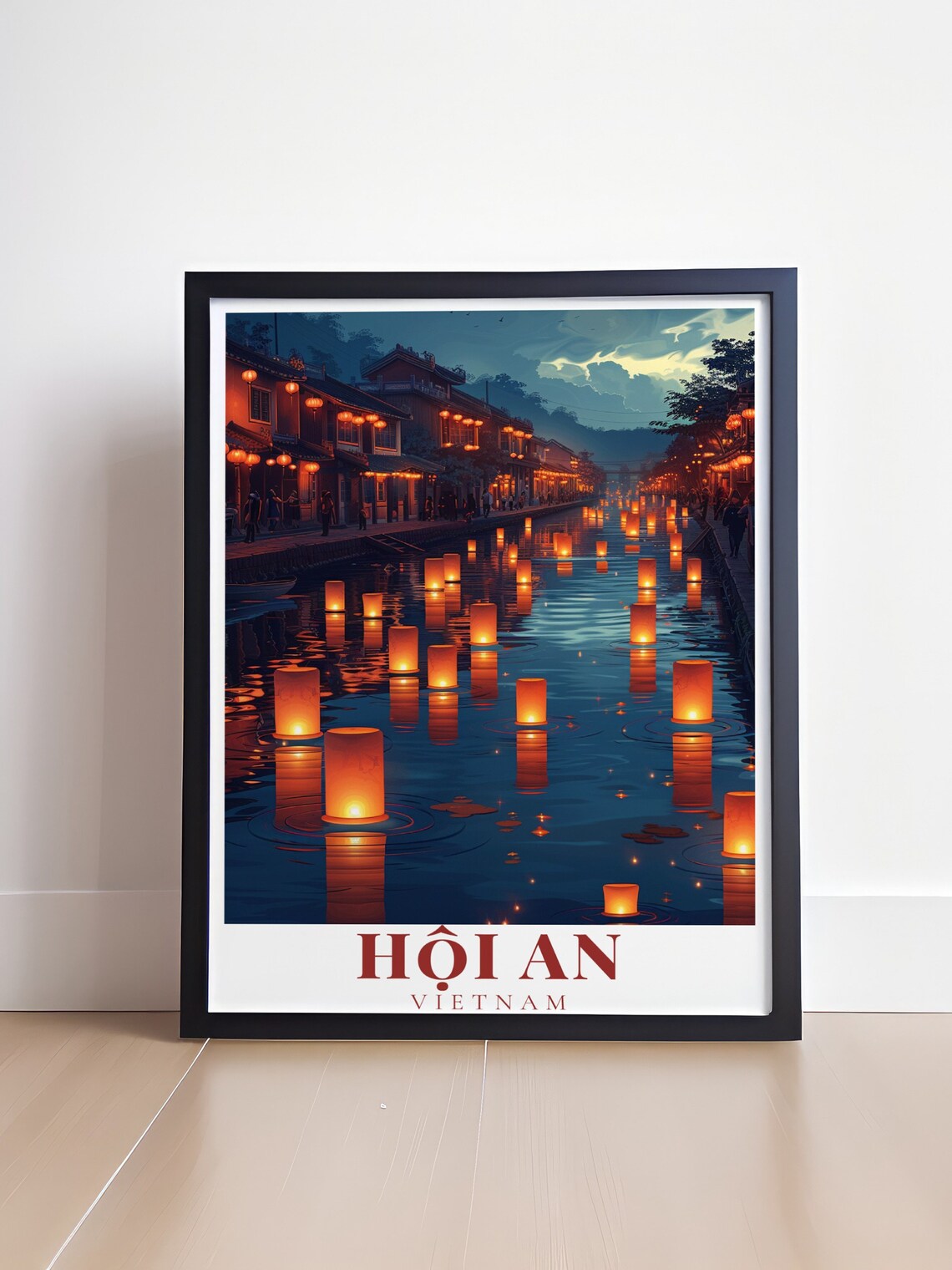 Hoi An Lantern Festival Vietnam Travel Poster - Image 4