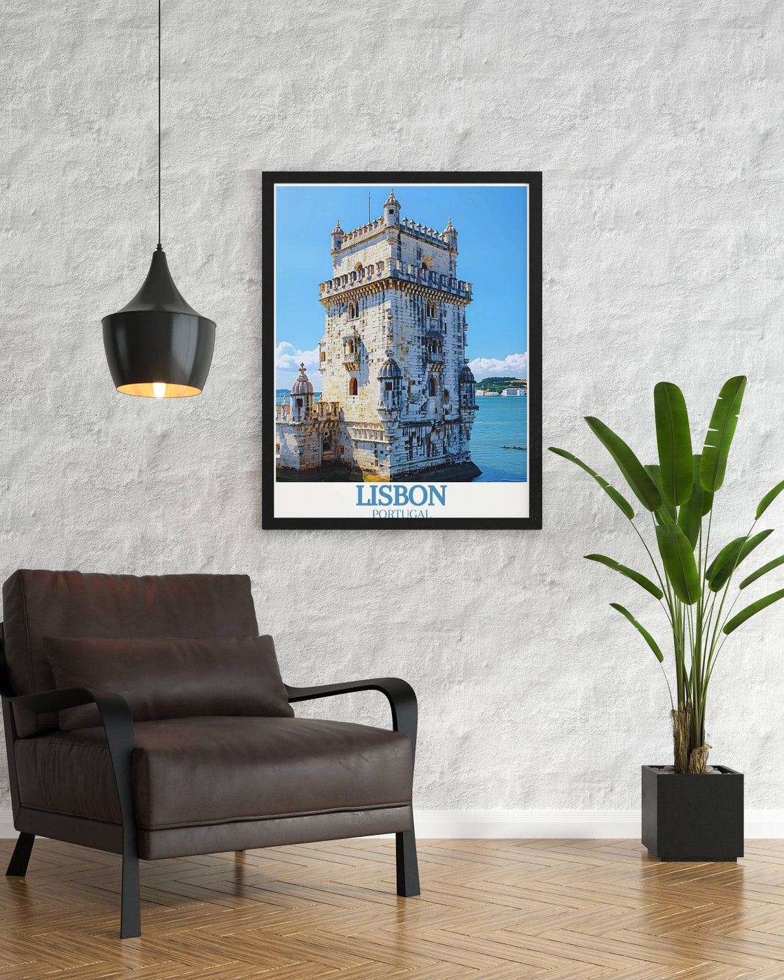 Lisbon Portugal Belem Tower Historic Landmark On The River Poster - Image 2
