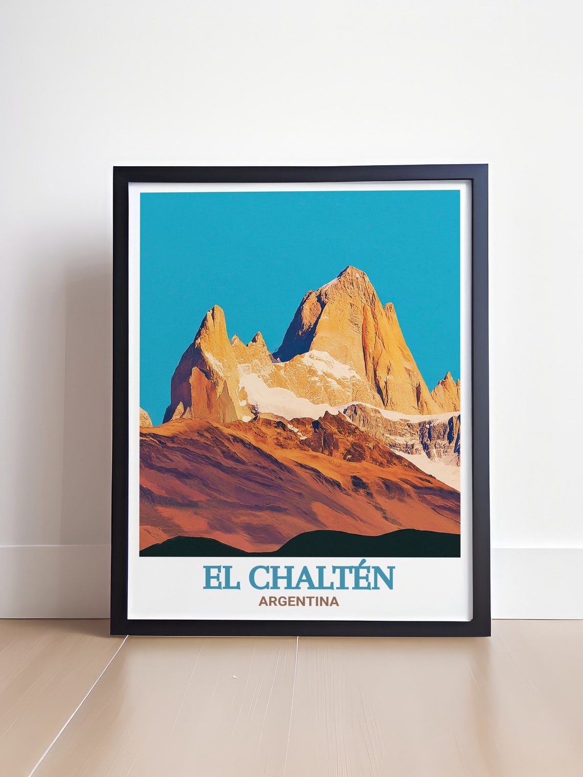 El Chalten Argentina Fitz Roy Sunset Alpenglow Mountain Peak Poster - Image 4