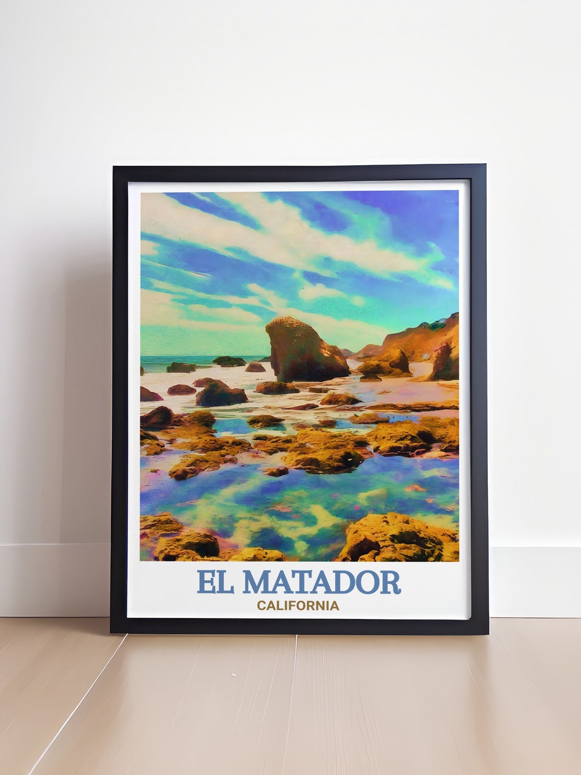 El Matador California Tide Pools Rocky Shore Ocean Travel Poster - Image 4