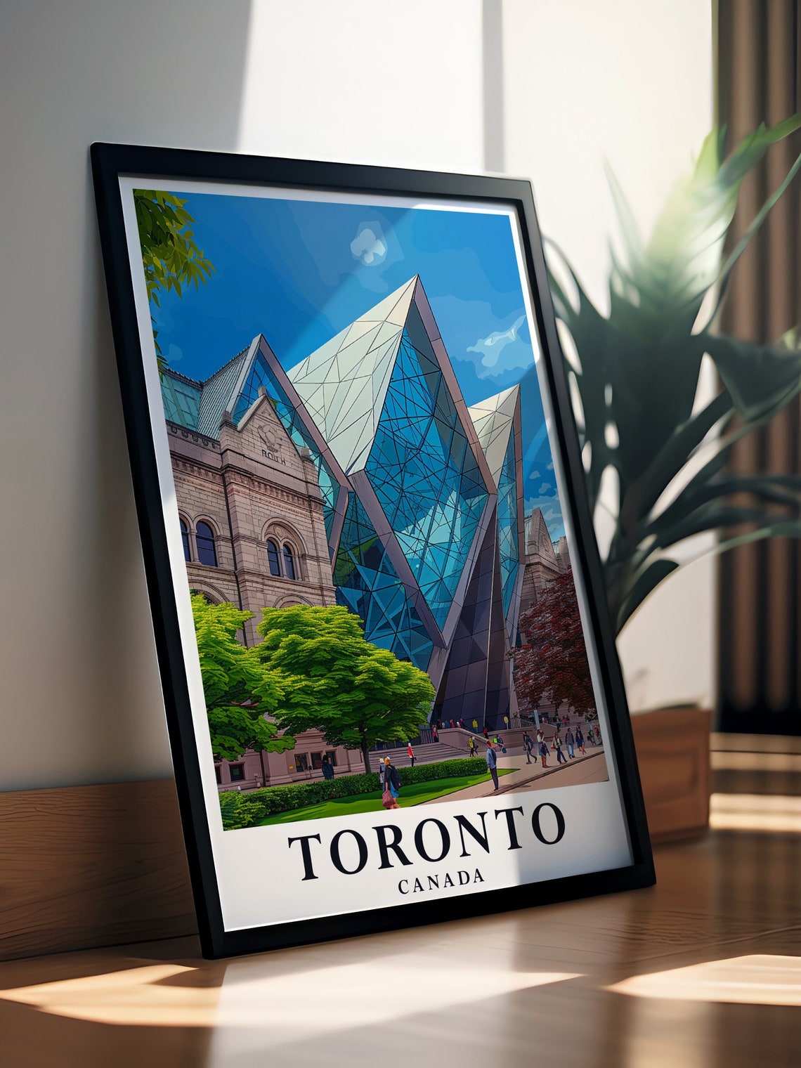 Toronto Canada Royal Ontario Museum Crystal Wing Architecture Poster - Image 2