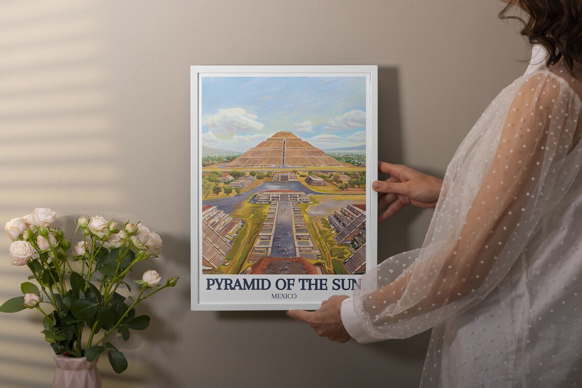 Pyramid of the Sun Teotihuacan Mexico Avenue of the Dead Poster - Image 2