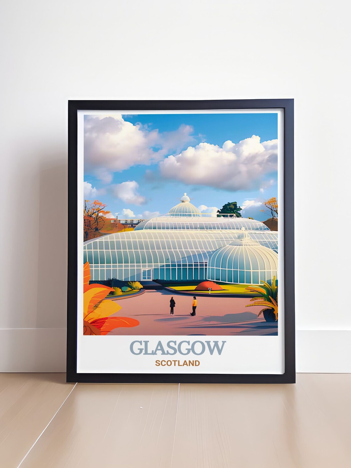 Glasgow Botanic Gardens Glasshouse Victorian Palm House Travel Poster - Image 4