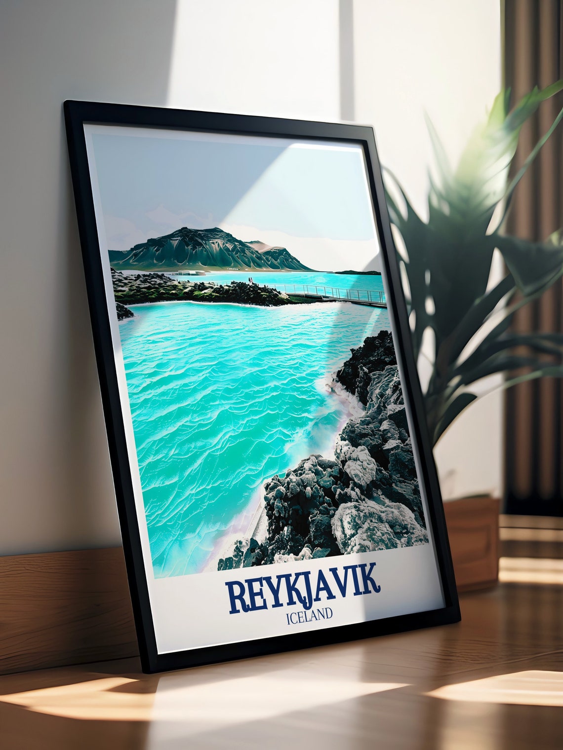 Blue Lagoon Milky Blue Geothermal Waters Near Reykjavik Iceland Poster - Image 2