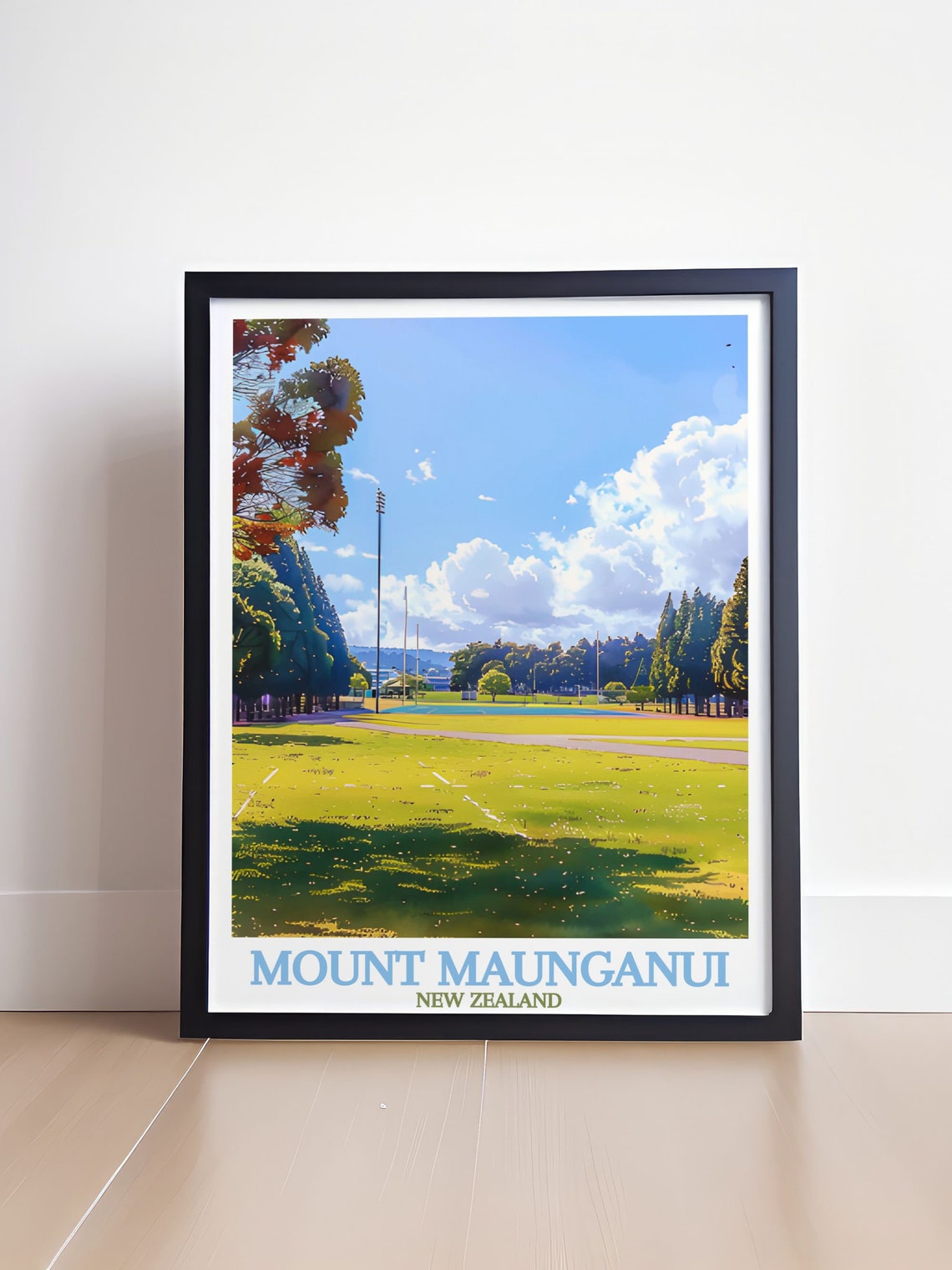Mount Maunganui Blake Park Green Sports Fields New Zealand Poster - Image 4