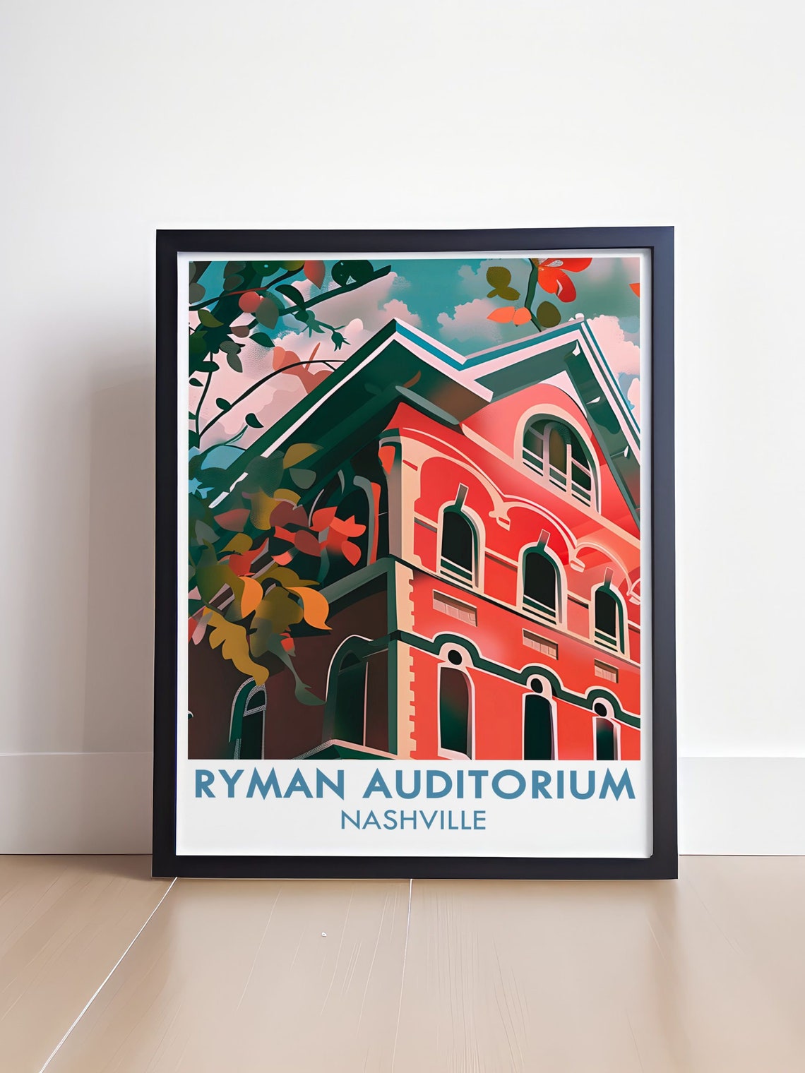 Ryman Auditorium Nashville Red Brick Historic Music Venue Poster - Image 4