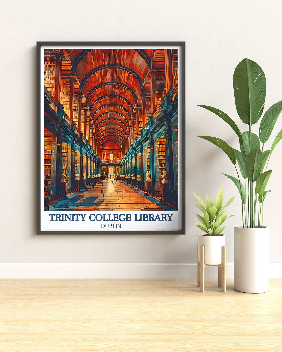Trinity College Library Travel Poster, Long Room - Image 2