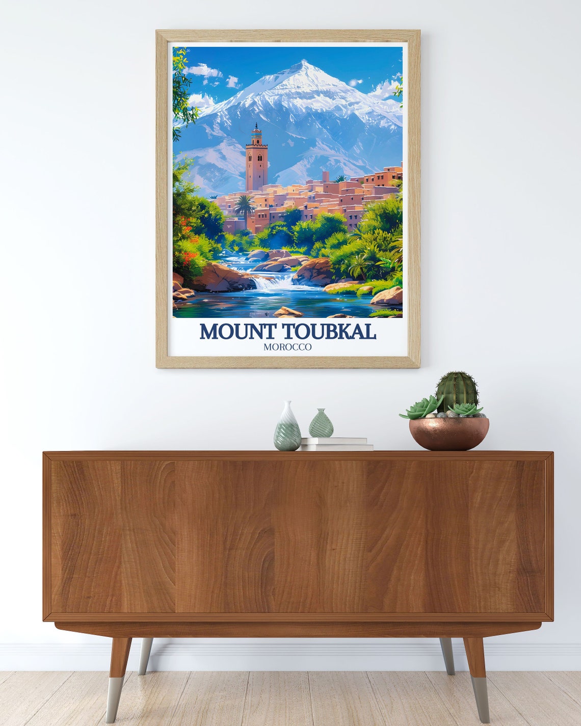 Mount Toubkal Morocco High Atlas Mountains Berber Village Poster - Image 2