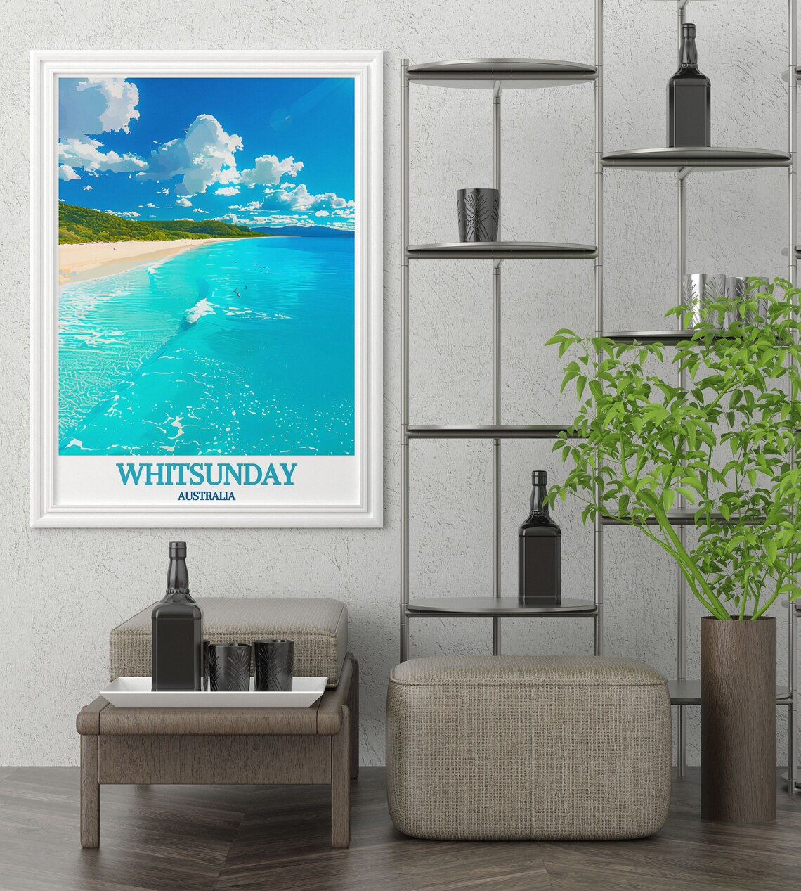 Whitsunday Whitehaven Beach Turquoise Water Vista Travel Poster - Image 4