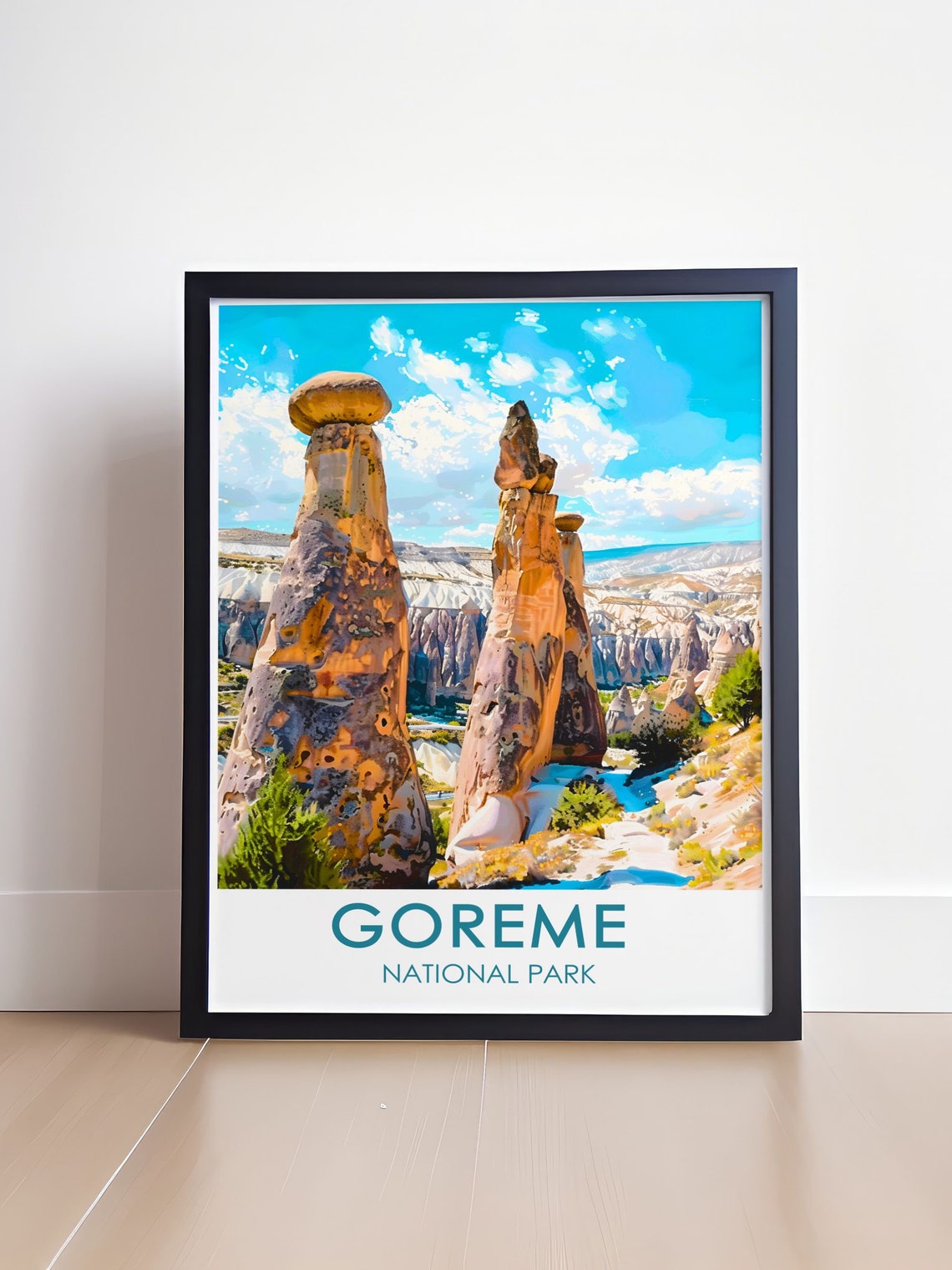 Goreme National Park Turkey Poster With Towering Fairy Chimney Rocks - Image 4