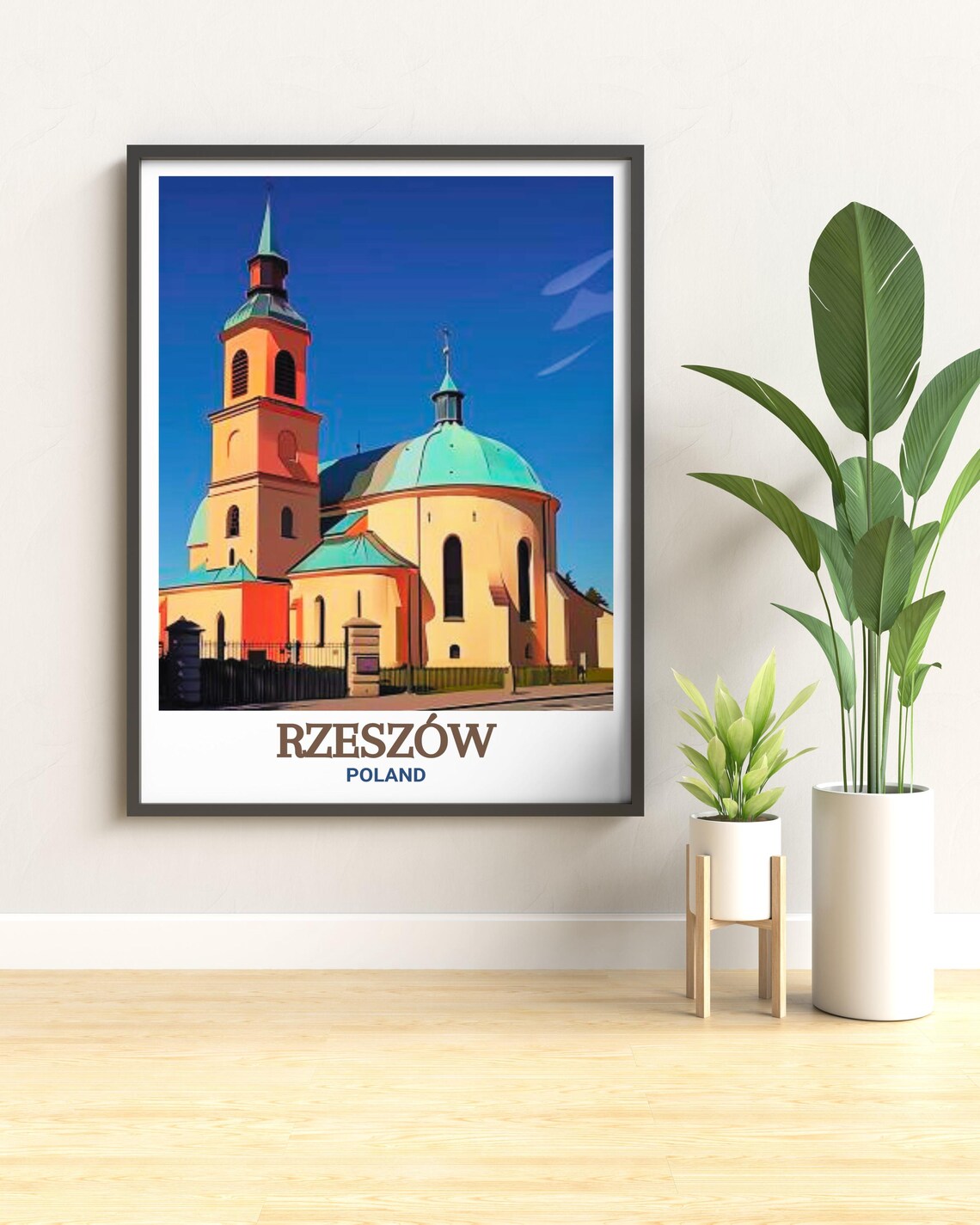 Rzeszow Bernardine Church and Monastery Poland Travel Poster - Image 2