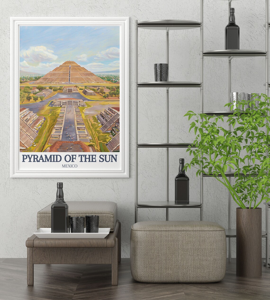 Pyramid of the Sun Teotihuacan Mexico Avenue of the Dead Poster - Image 3