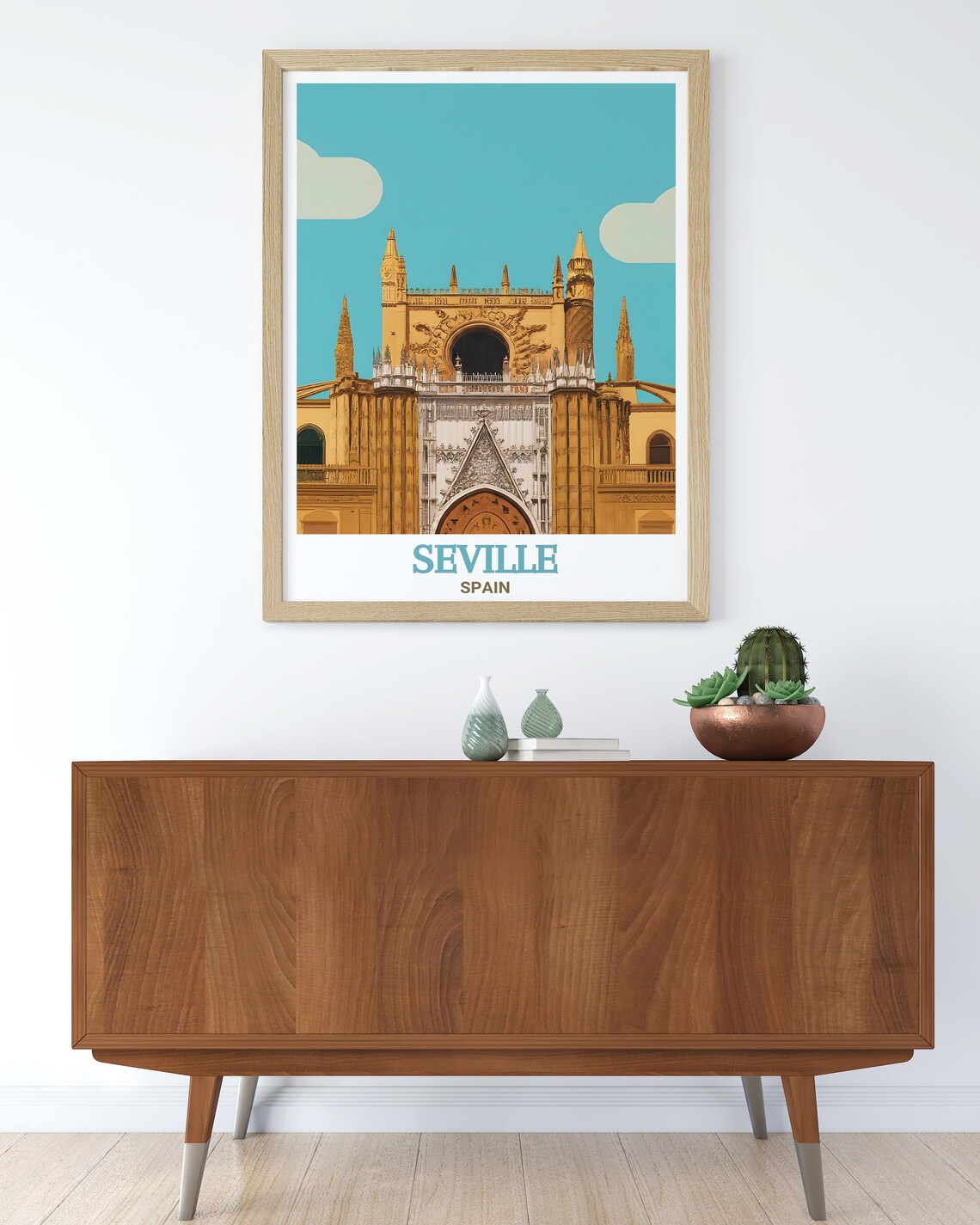 Seville Spain Wall Art Seville Cathedral Decor Historic Seville Prints Seville Posters Seville Cathedral Art Stunning Spain Prints - Image 2