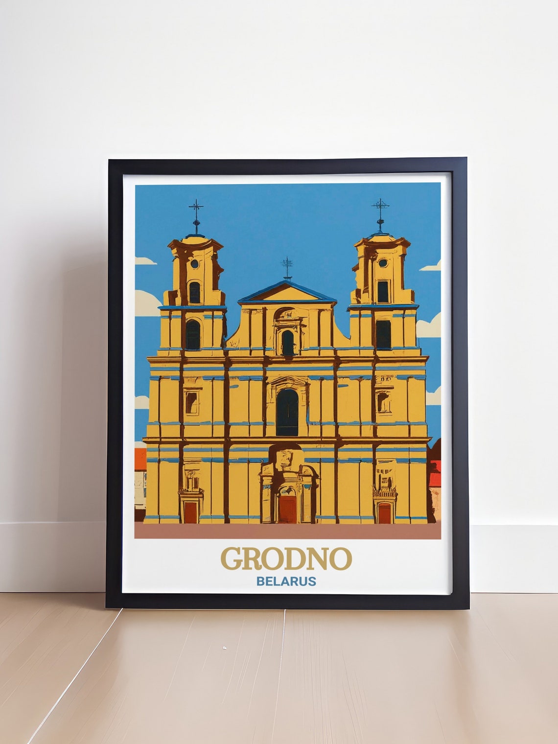 Grodno Belarus St Francis Xavier Cathedral Facade Travel Poster - Image 4