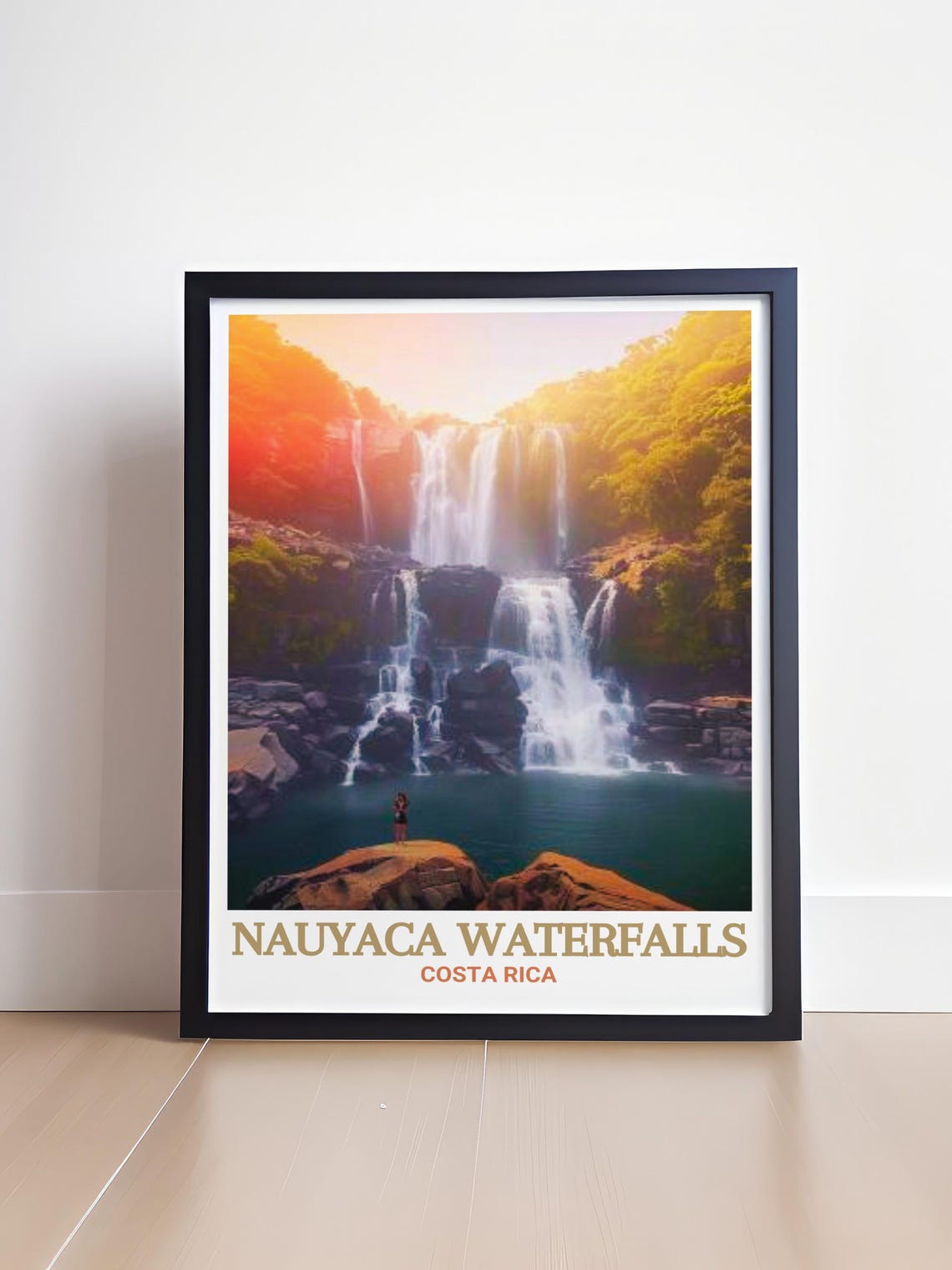 Nauyaca Waterfalls Costa Rica Cascading Waterfall Pool Poster - Image 2