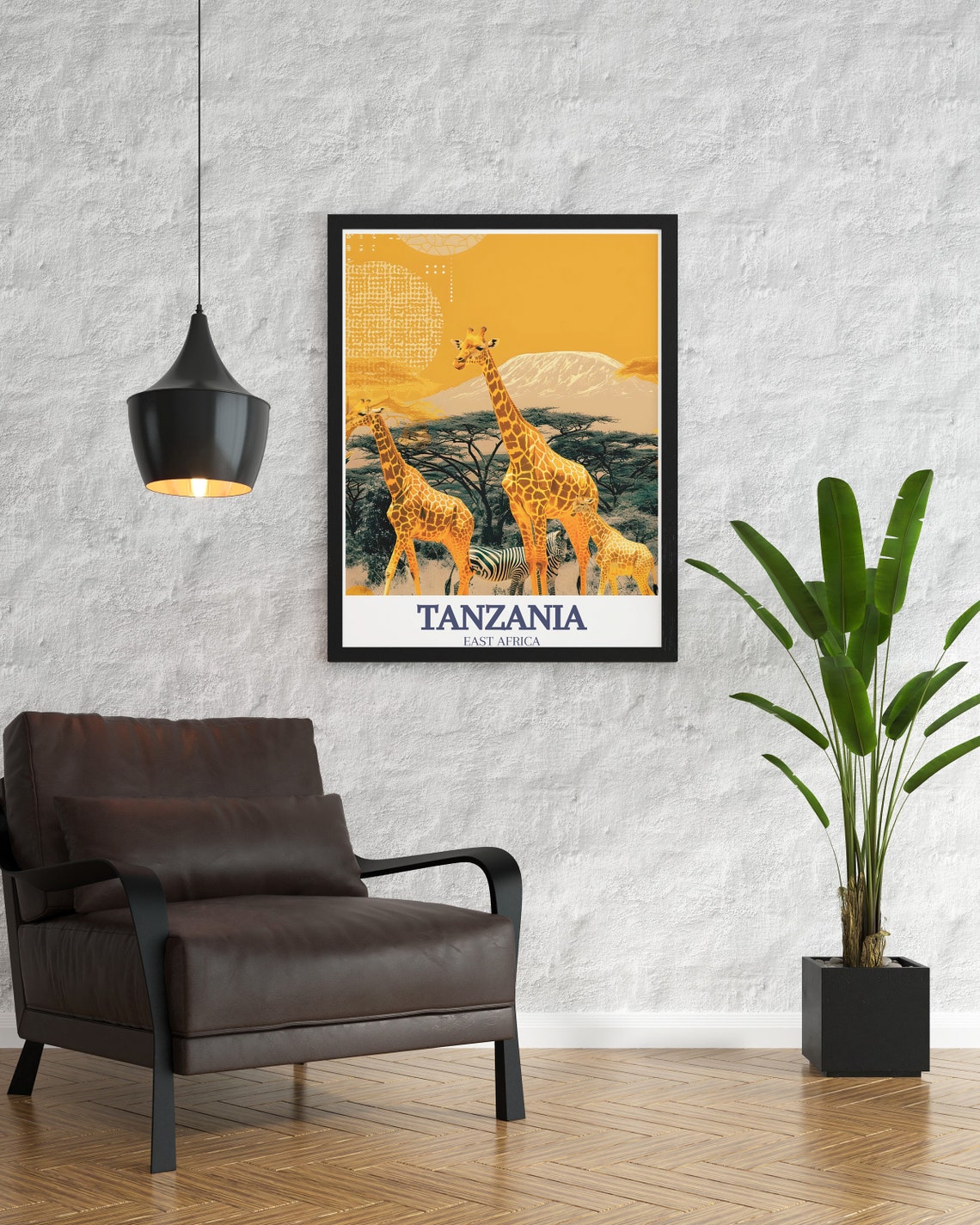Tanzania Wall Art Mount Kilimanjaro Travel Poster Serengeti National Park And Tanzania Wall Art Kilimanjaro And Serengeti Decor - Image 3