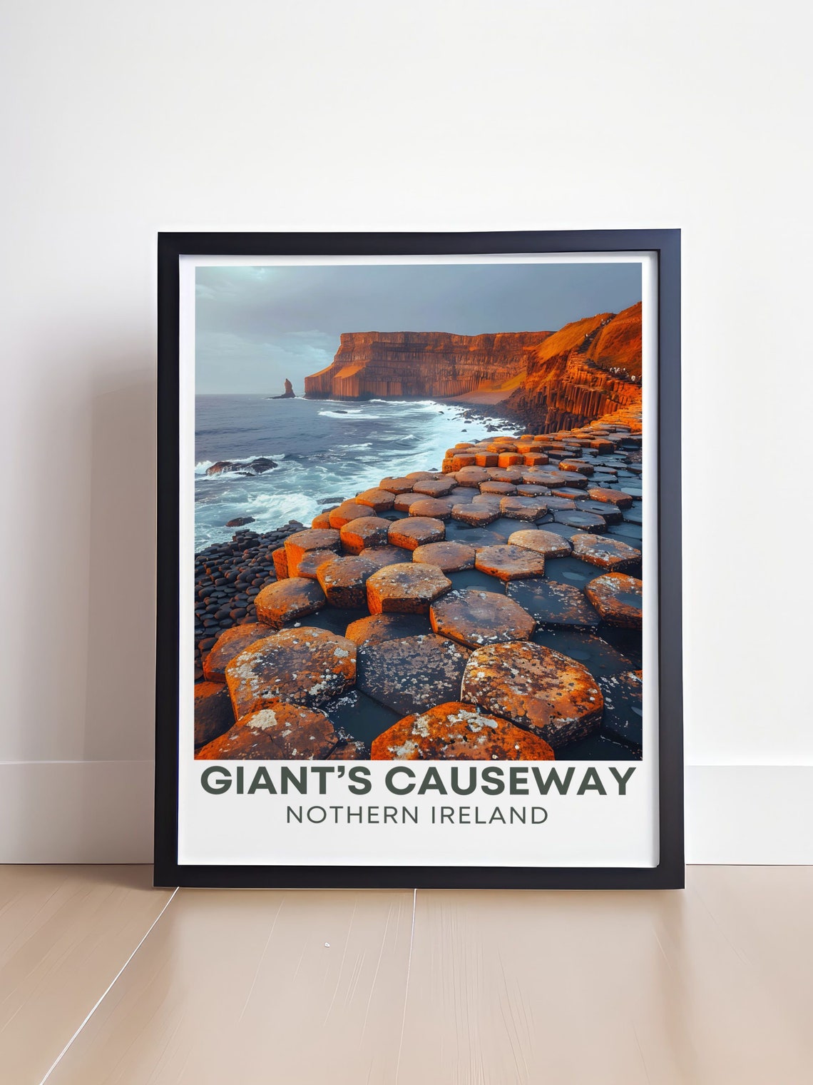 Giant's Causeway Northern Ireland Hexagonal Stones Sunset Poster - Image 4