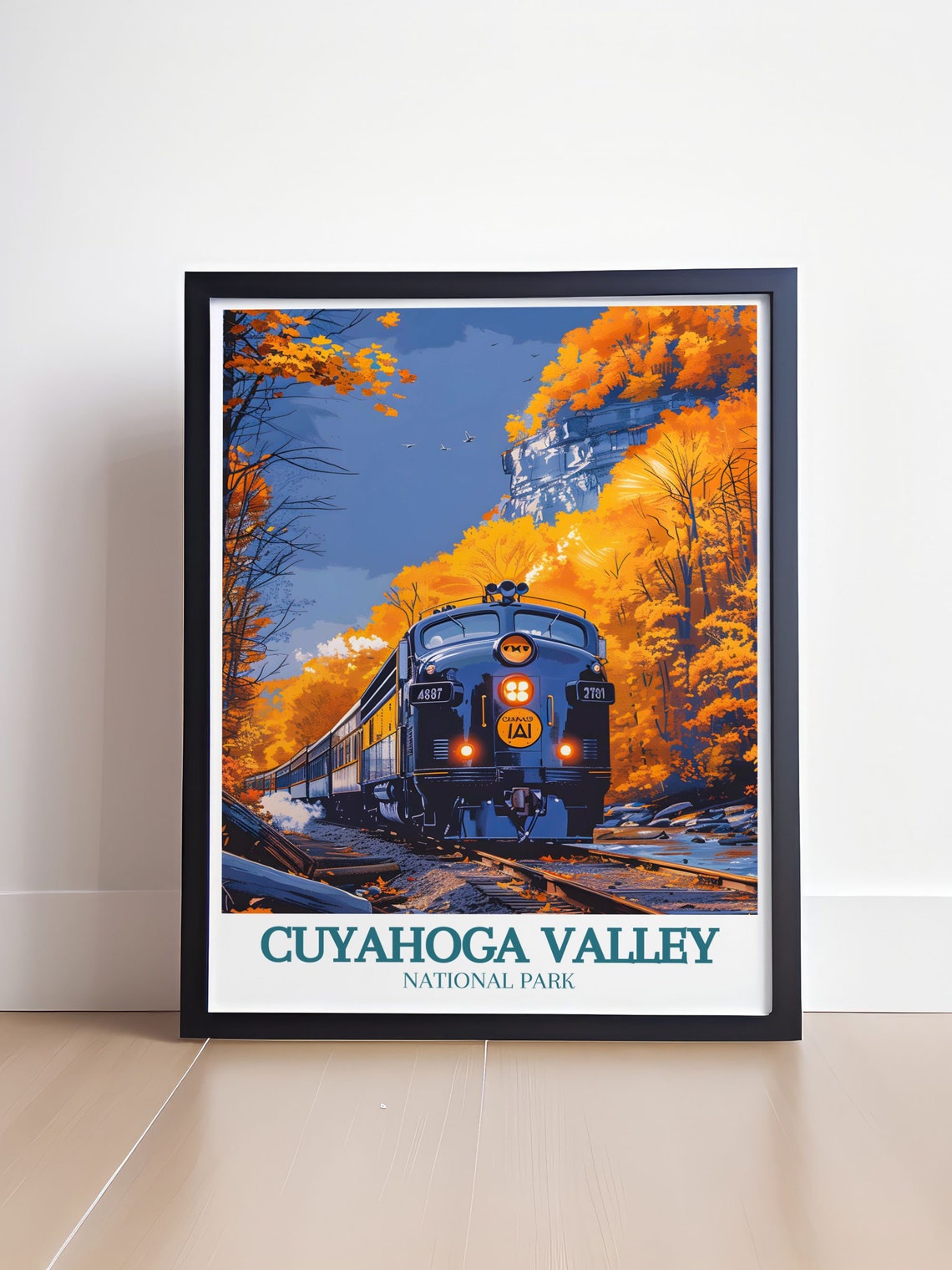 Cuyahoga Valley National Park Autumn Train Ride Scenic Poster - Image 4