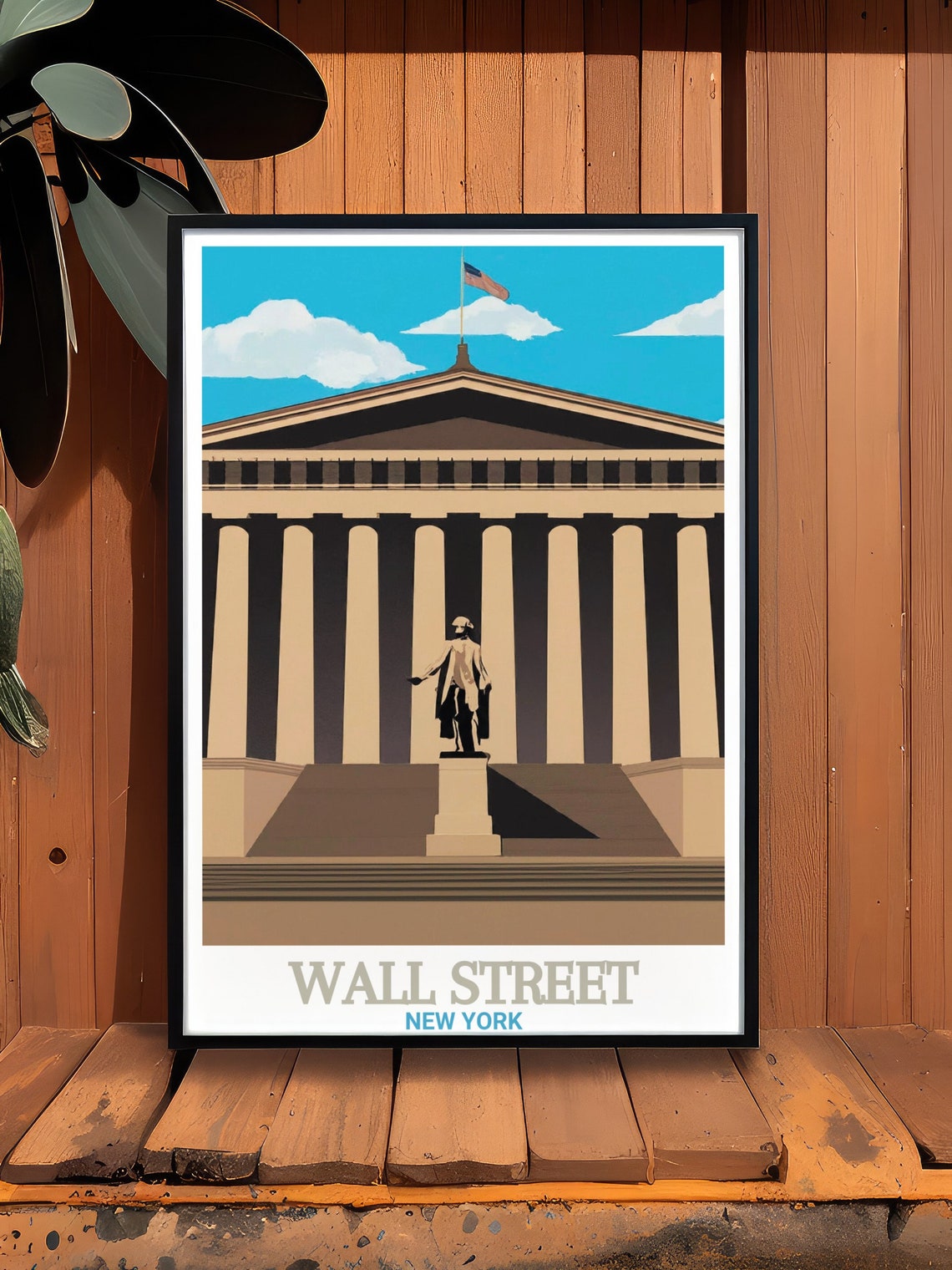 Wall Street Travel Print Federal Hall Wall Street Poster Collection Wall Street Decor And Federal Hall Art Prints Federal Hall Posters - Image 3