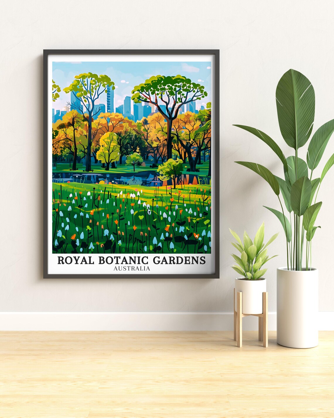 Royal Botanic Gardens Victoria Wildflower Meadow Travel Poster - Image 4